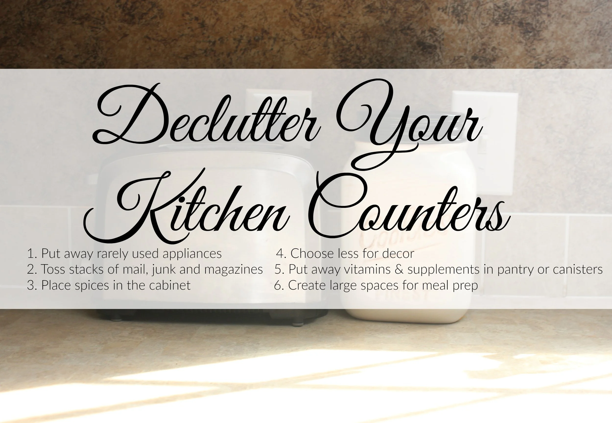 Decluttering