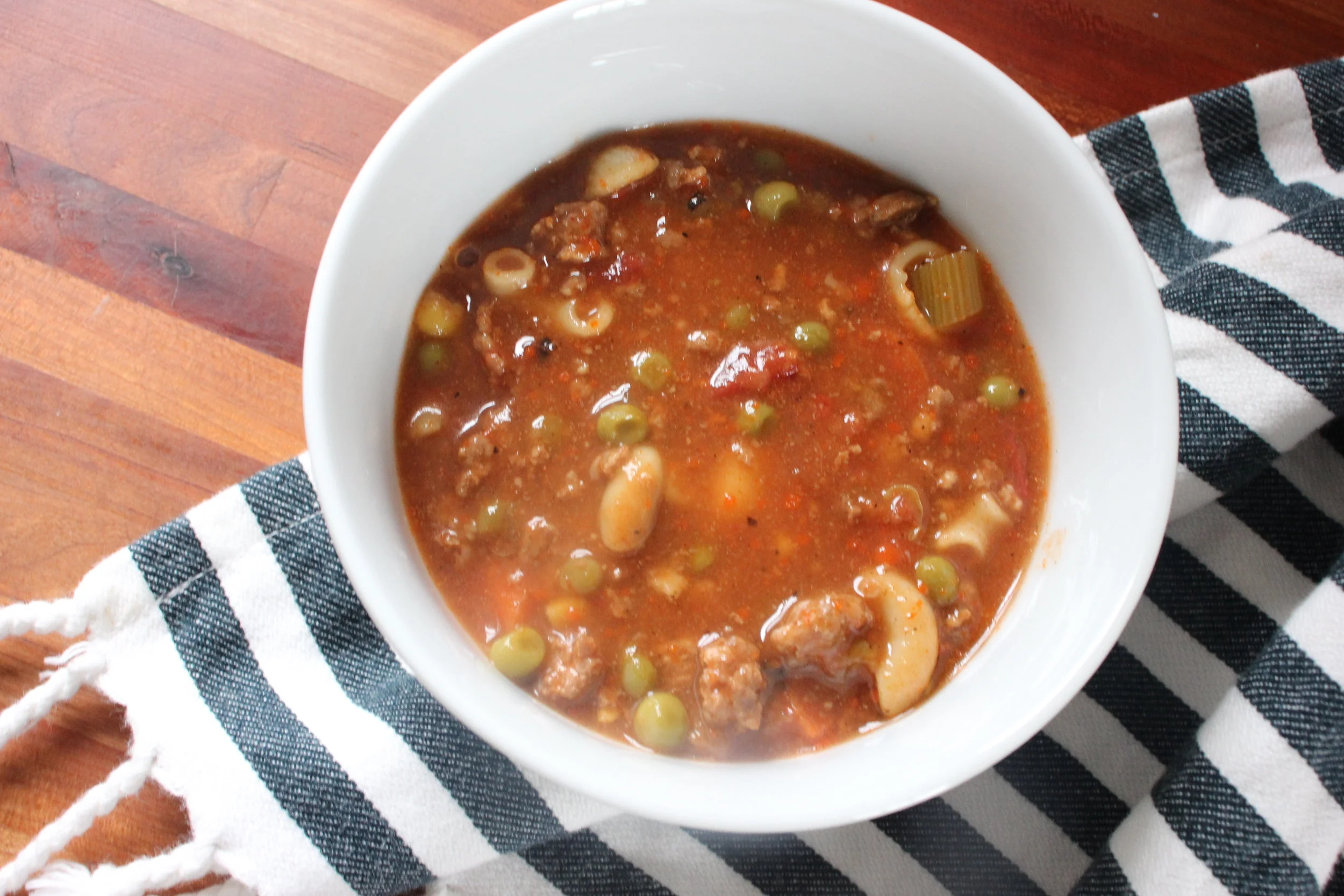 Easy Homemade Vegetable Beef Soup 