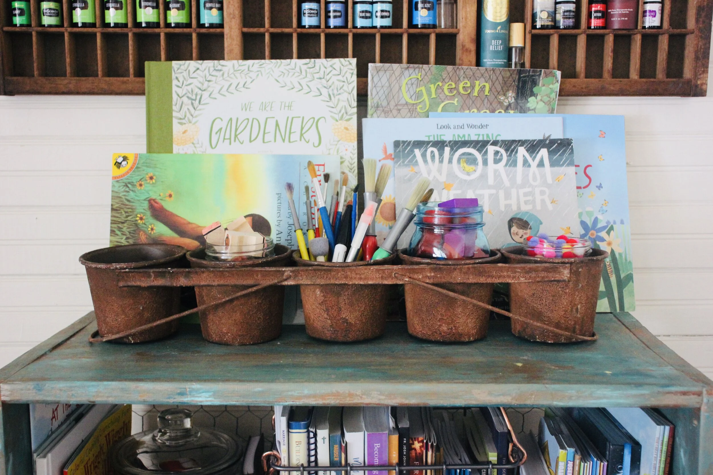 Creating a Homeschool Space in the Dining Room 