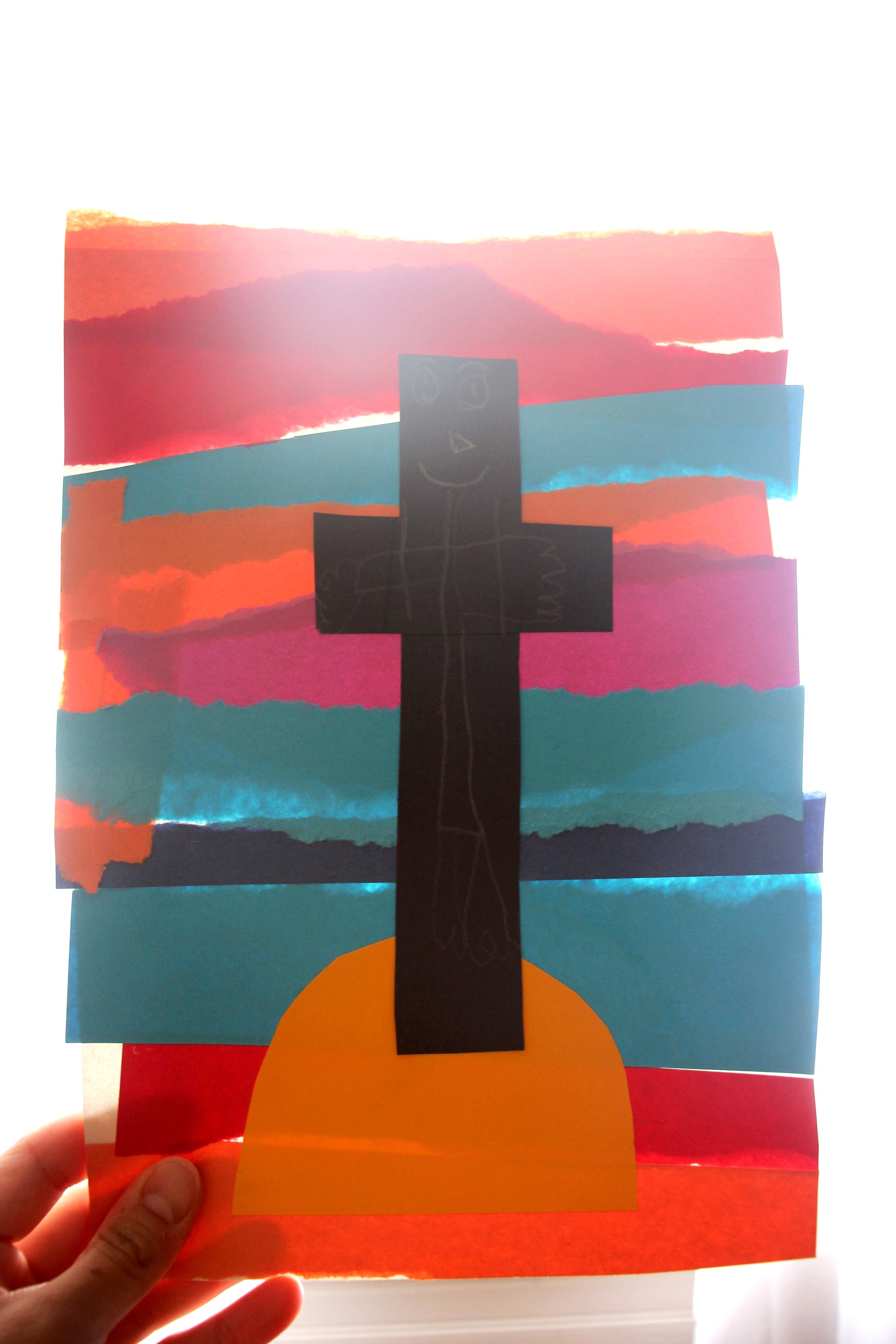 Sunset Cross Easter Craft 