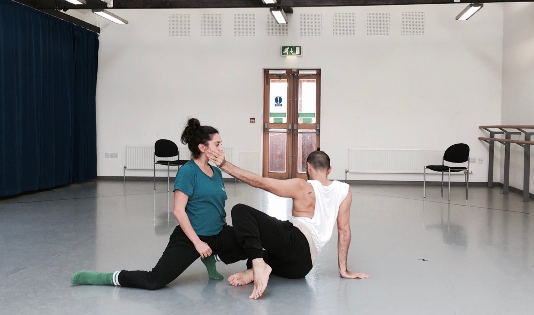 Lee Brummer & Israel Aloni in rehearsals of "BABULUS" at The Work Room