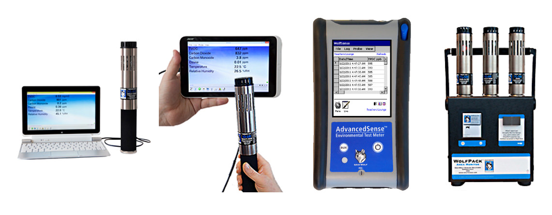 GrayWolf Sensing Solutions provides instrumentation to help solve Indoor Air Quality, Toxic Gas Exposure, Industrial Hygiene, Heating & Ventilation, Facility Management, LEED, Safety, Laboratory, Cleanroom and other environmental measurement applications.