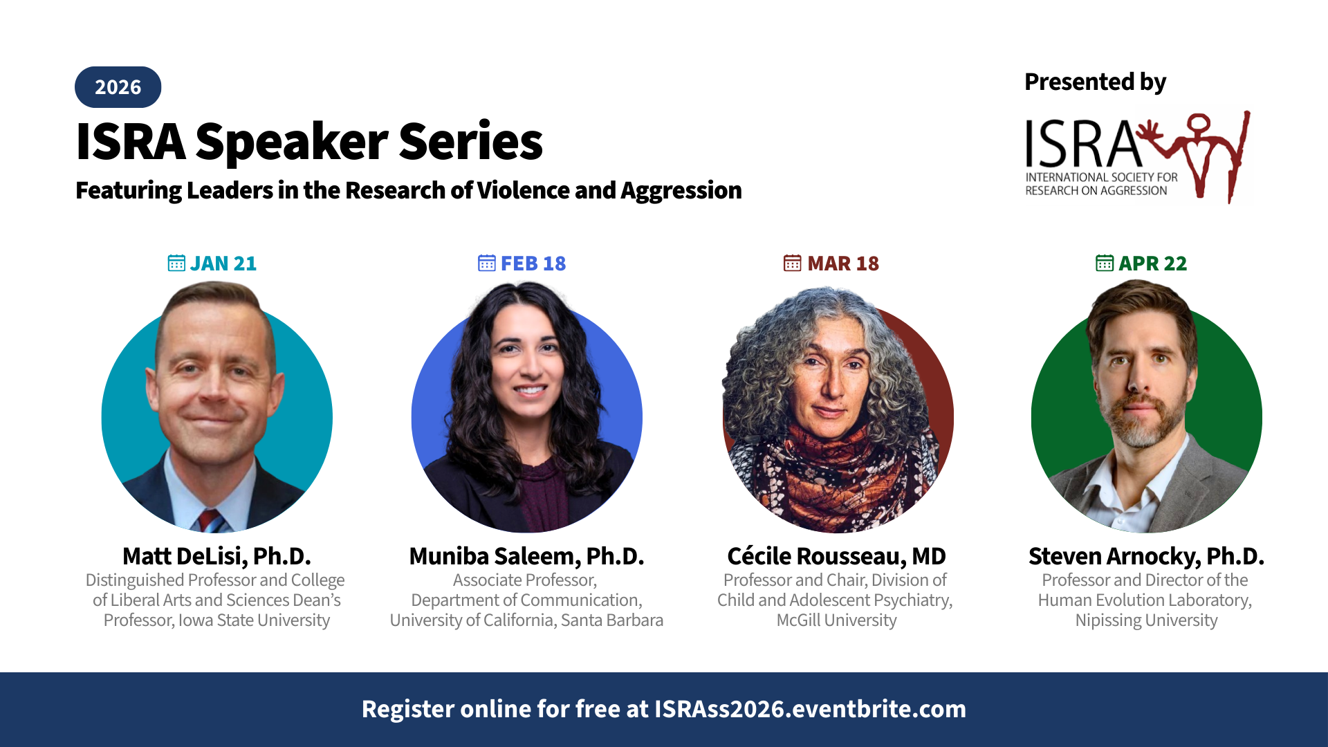 ISRA 2026 Speaker Series Poster
