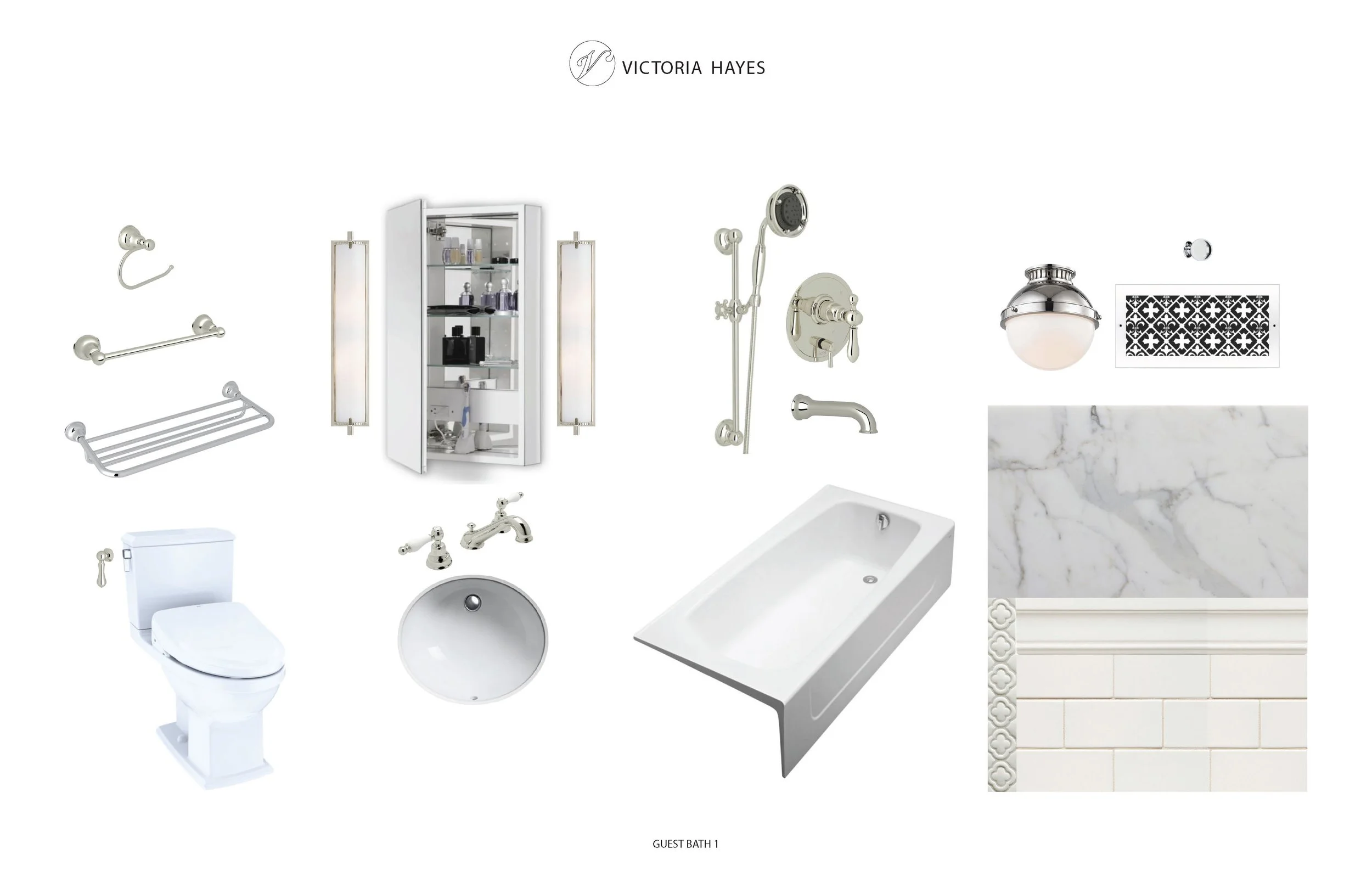 Moodboard plumbing lighting and finishes