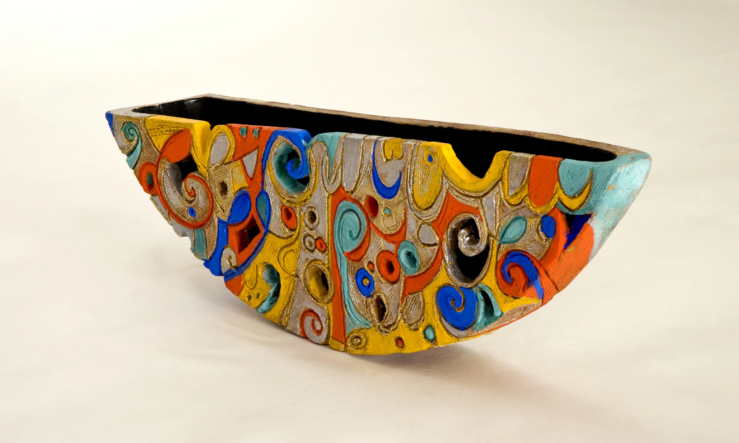 Yalli imdhai' Wattan Earthstone and velvet glaze 45cm 2009 Harba Collection Italy