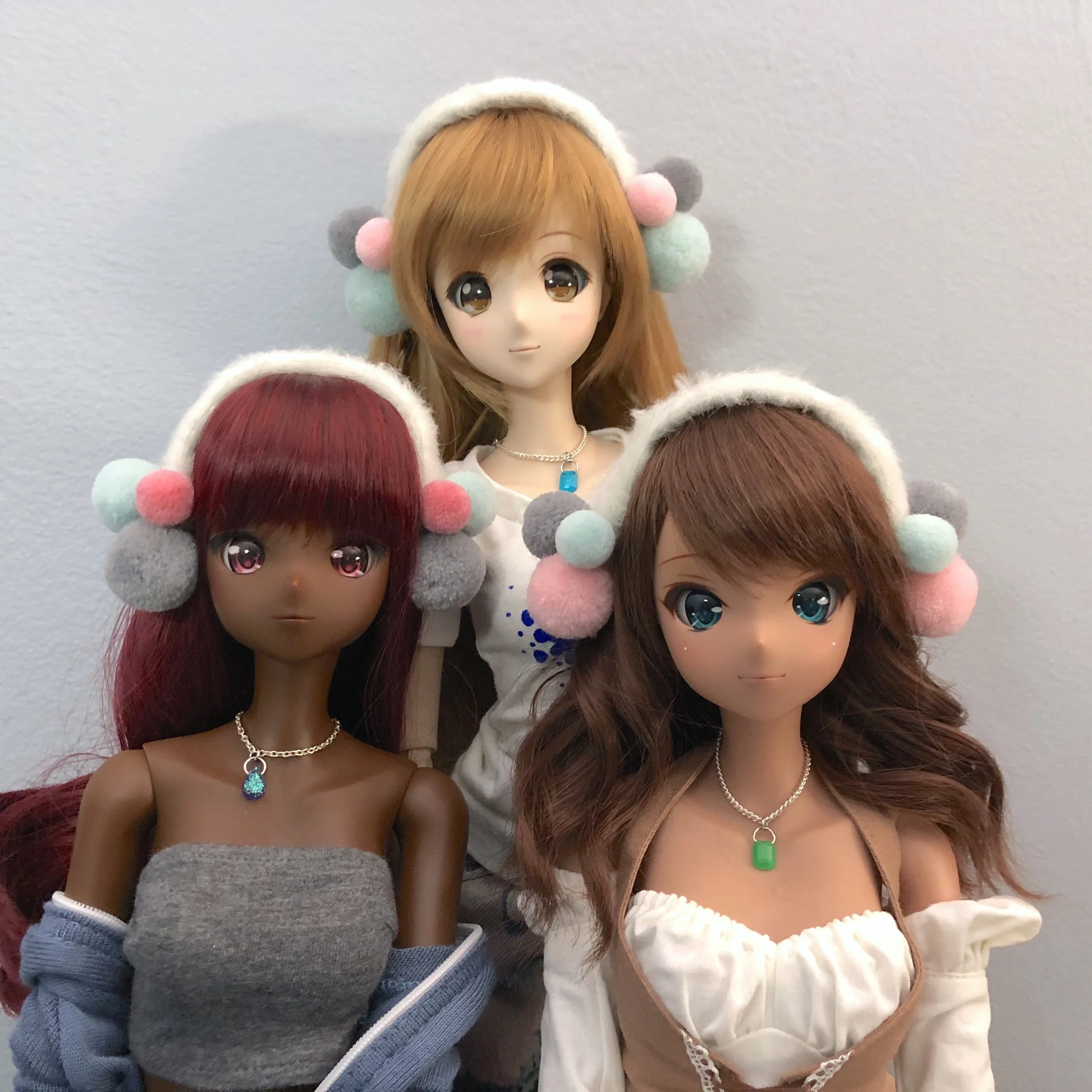RESERVED Smartdoll Fuzzy Muff Club Ear Muffs TriPom Medium