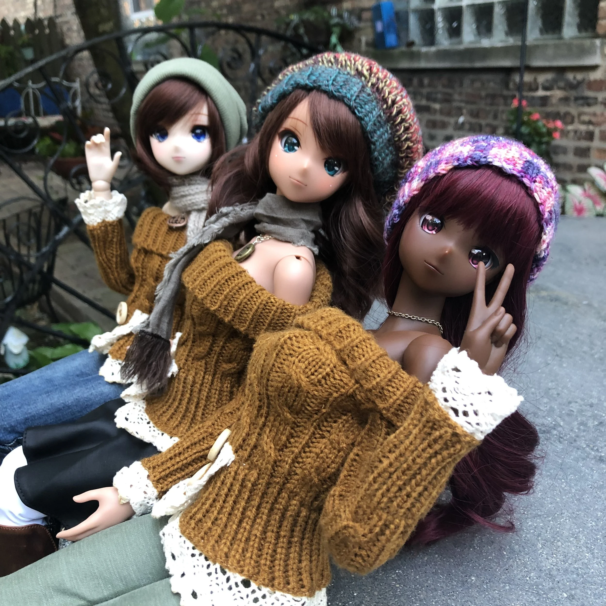Smartdoll Lace Trimmed Sweater Marigold Orange