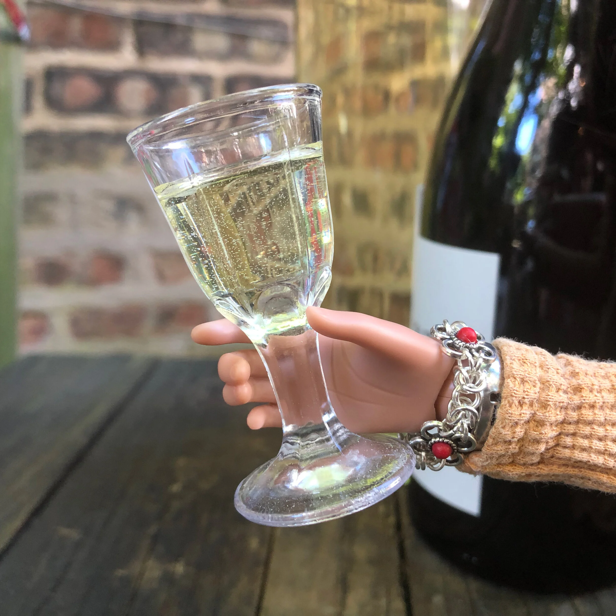Riesling Wine Glass Hand Made Resin  