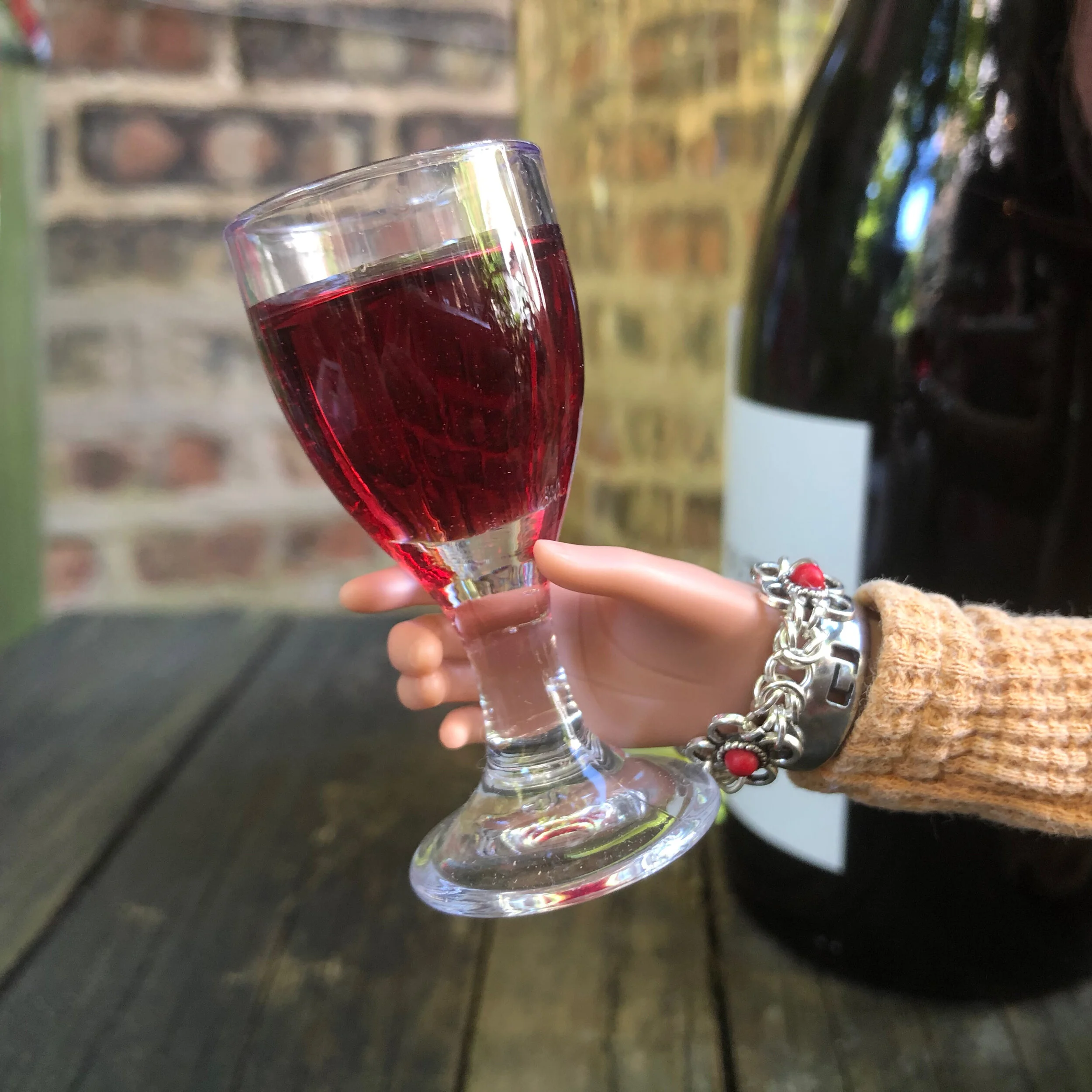 Pino Noir Wine Glass Hand Made Resin 