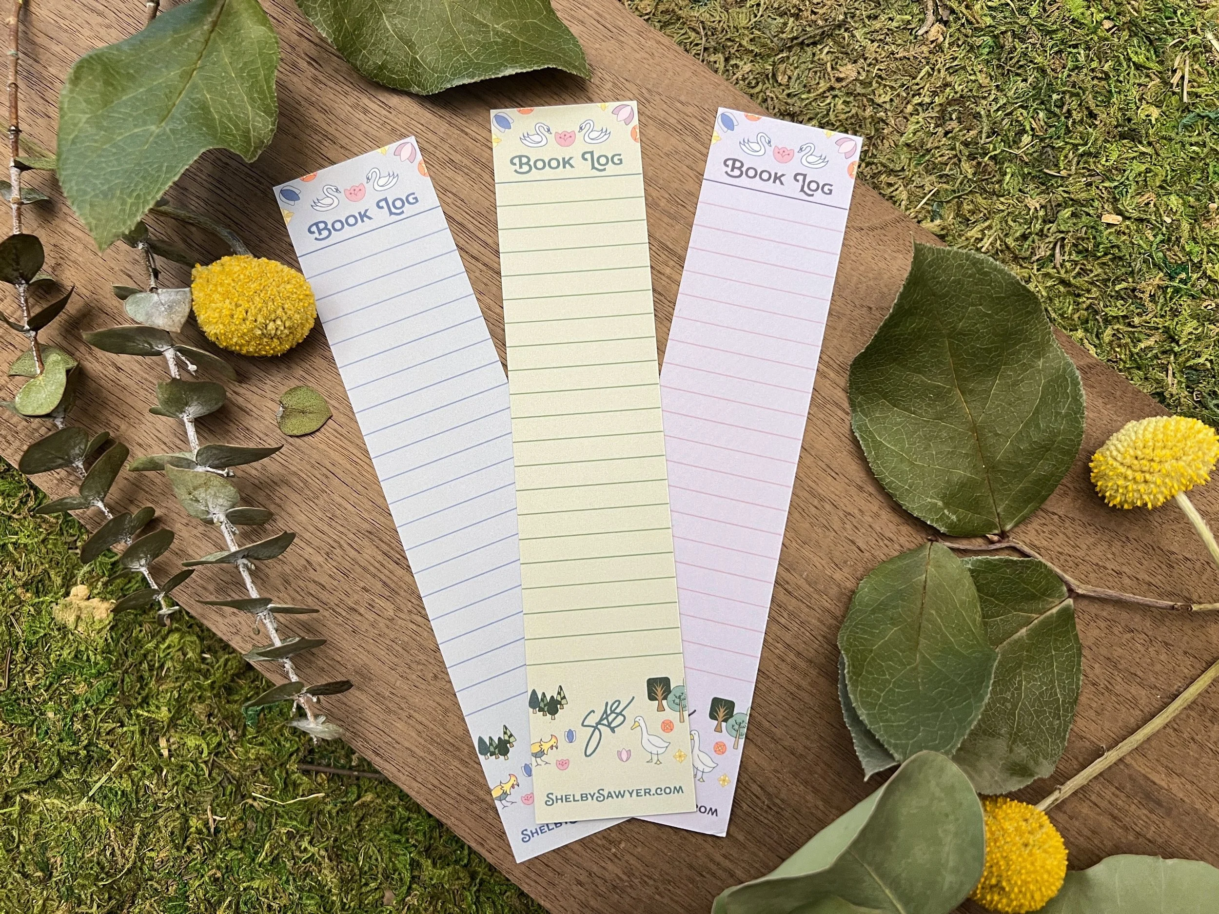 Set of Three Folk Art Bookmarks