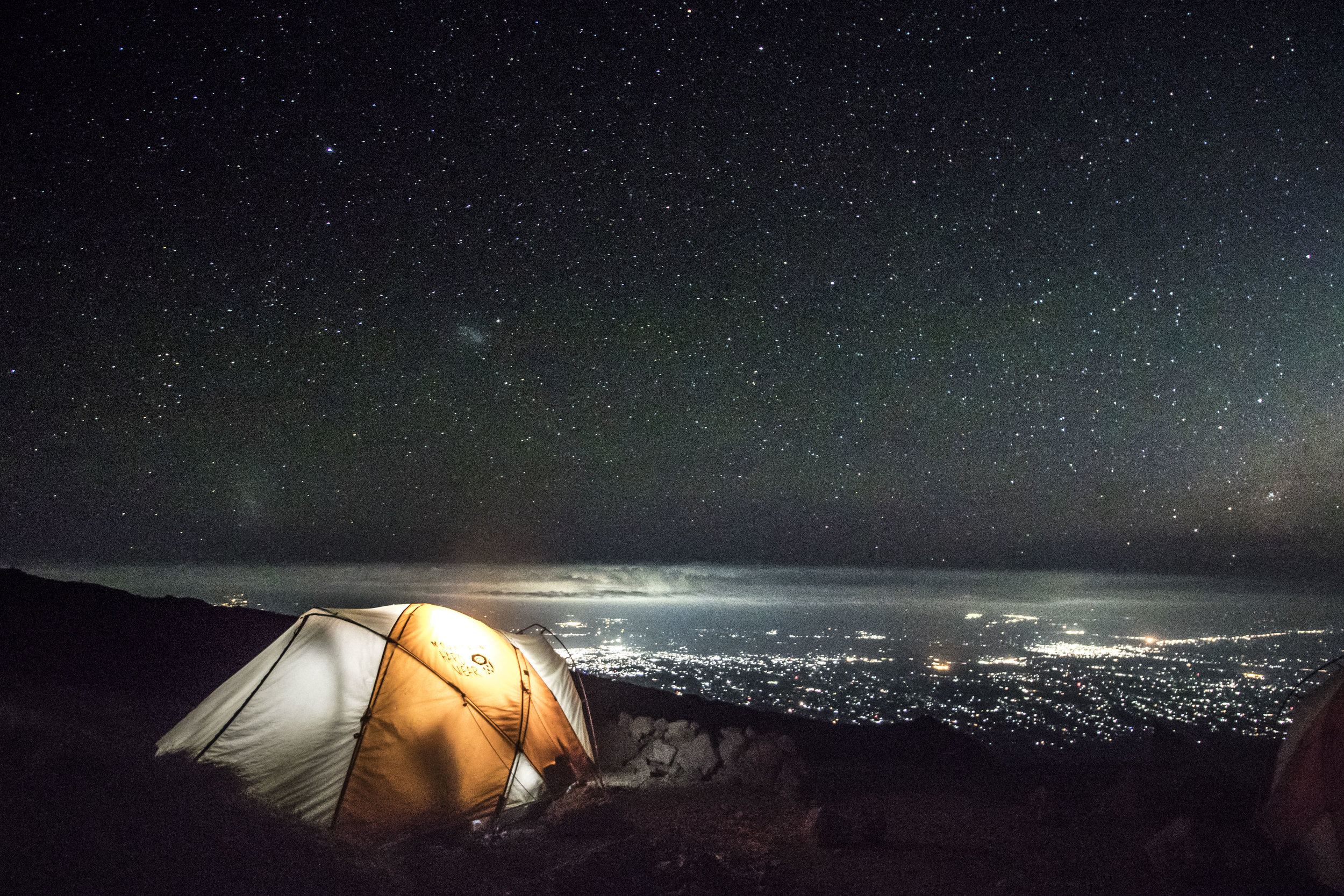 our tent high above Moshi