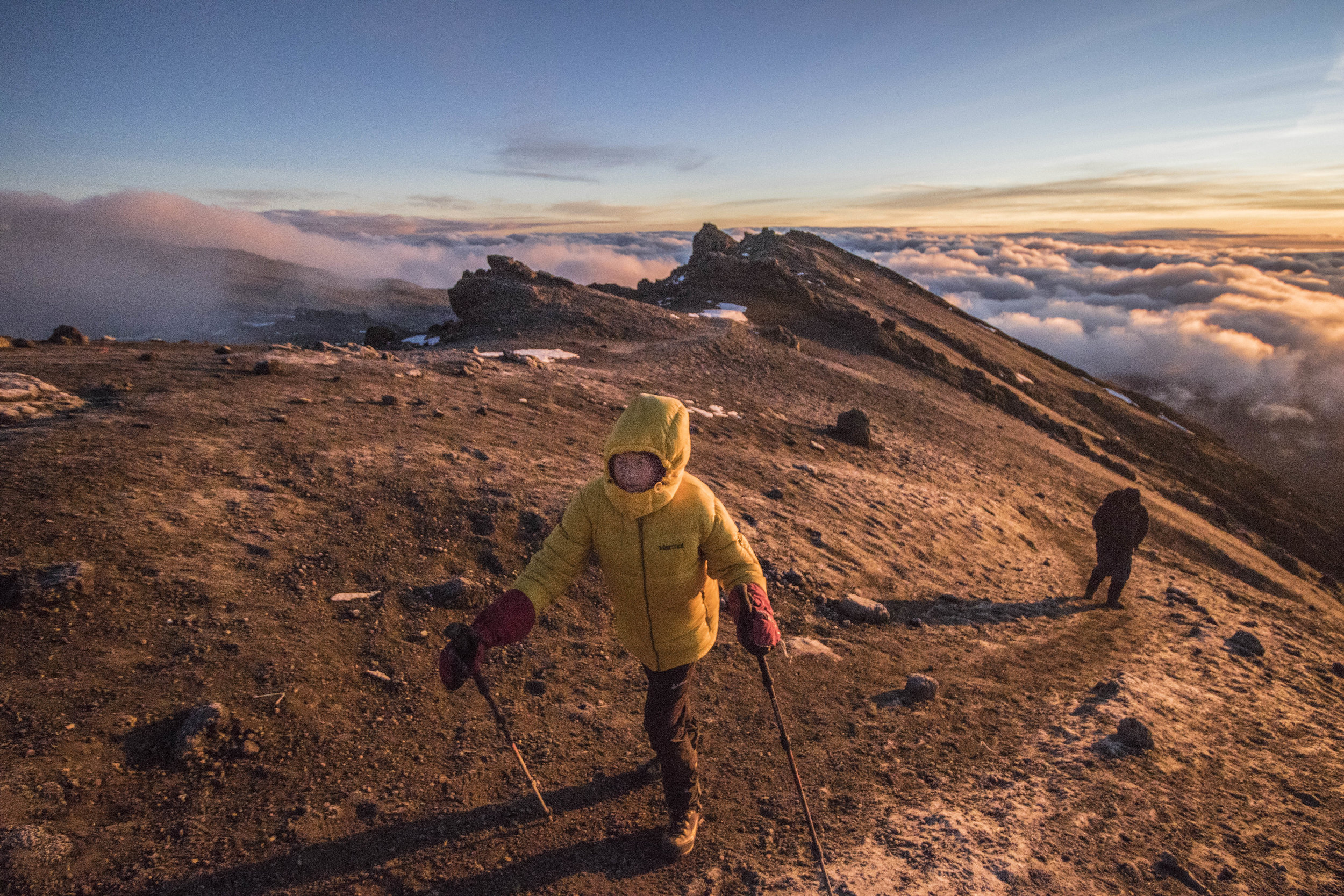 summit day, approaching Stella point