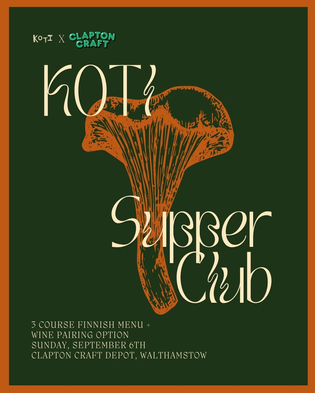 Koti Supper Club @ The Wood St Depot 🇫🇮 🍽️