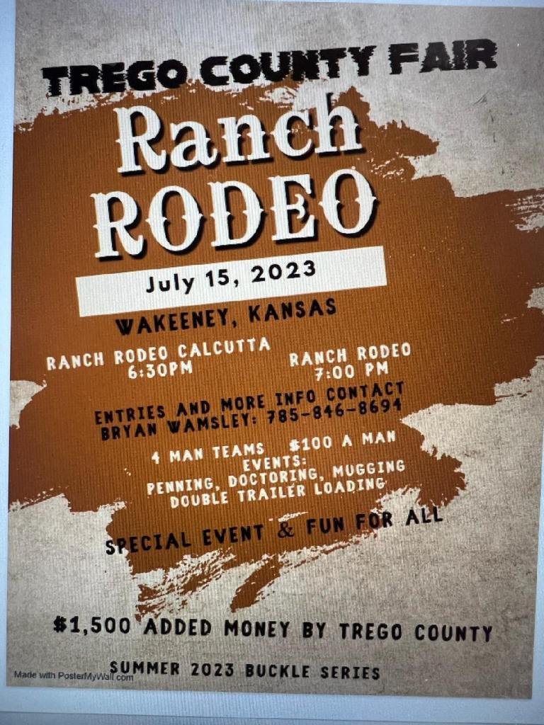 RANCH RODEO — Trego County Fair