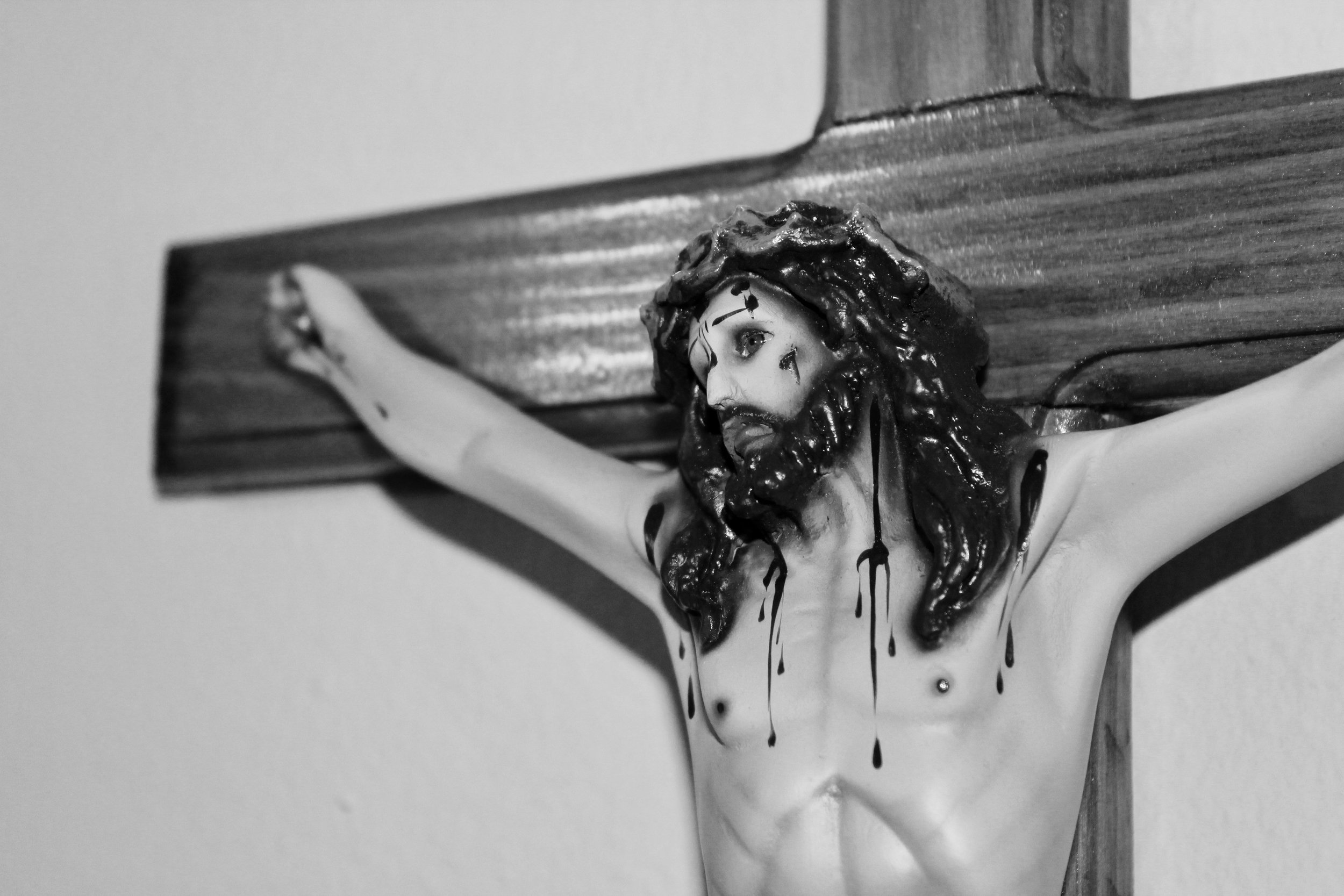Detail of the crucifix that Kristian and I held when we said our vows. Photo by me. 