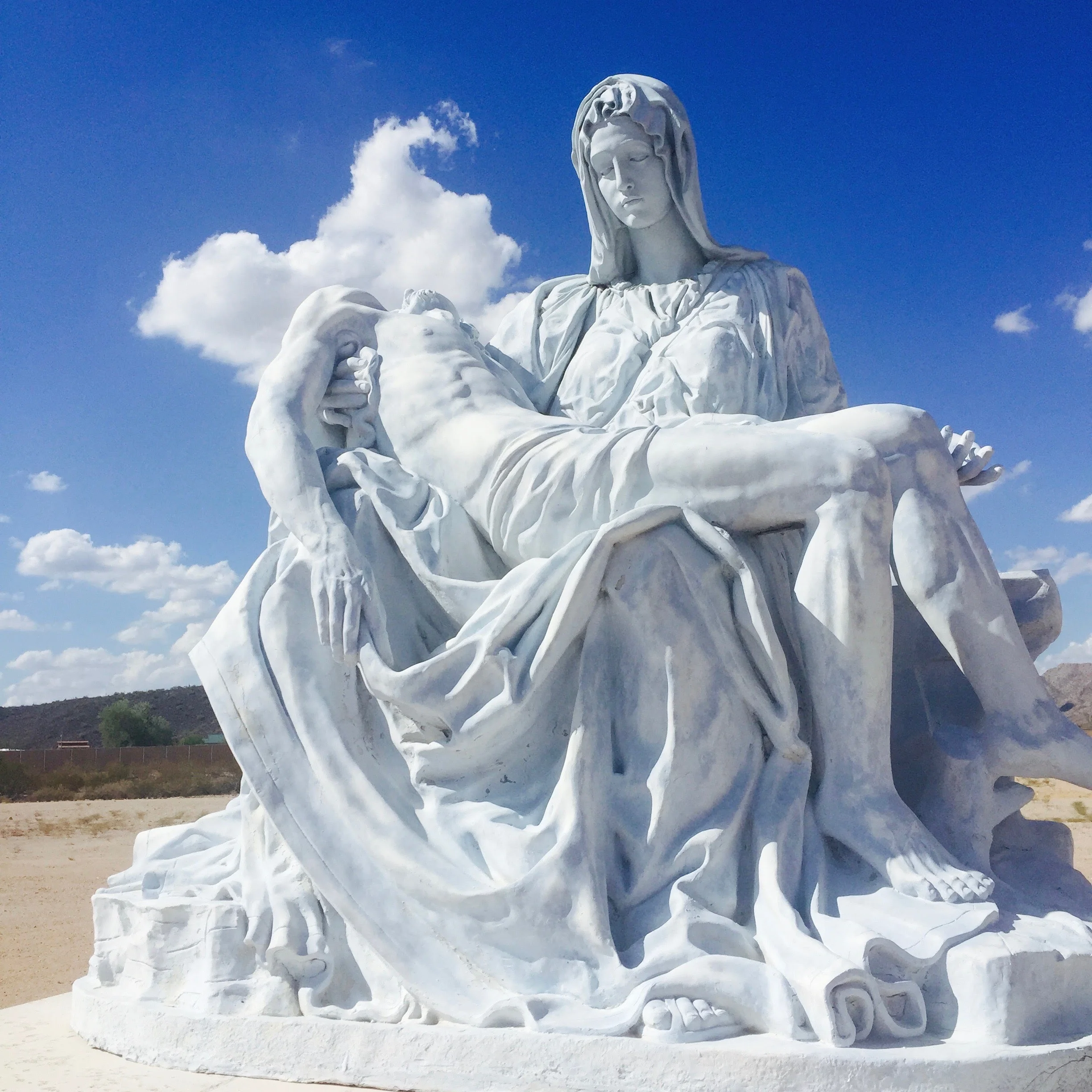 Replica of the Pieta, Our Lady of Solitude Monastery. 