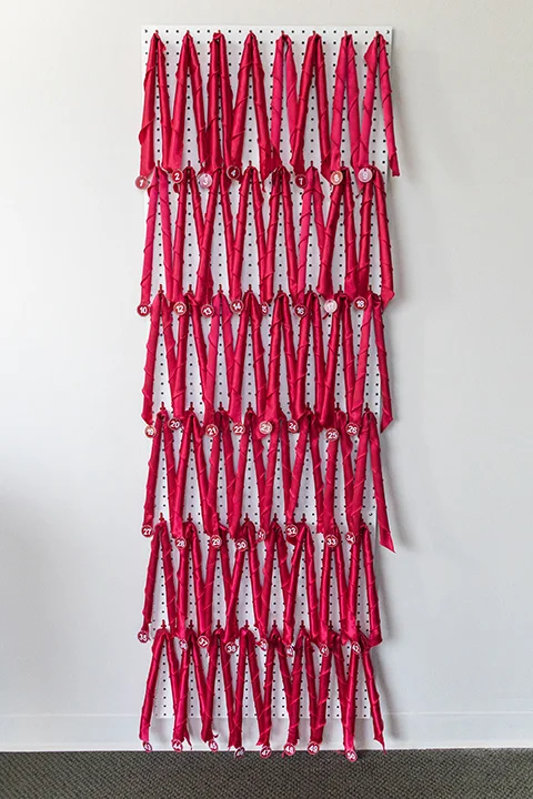 The Deborahs Project Scarf Wall, 2019