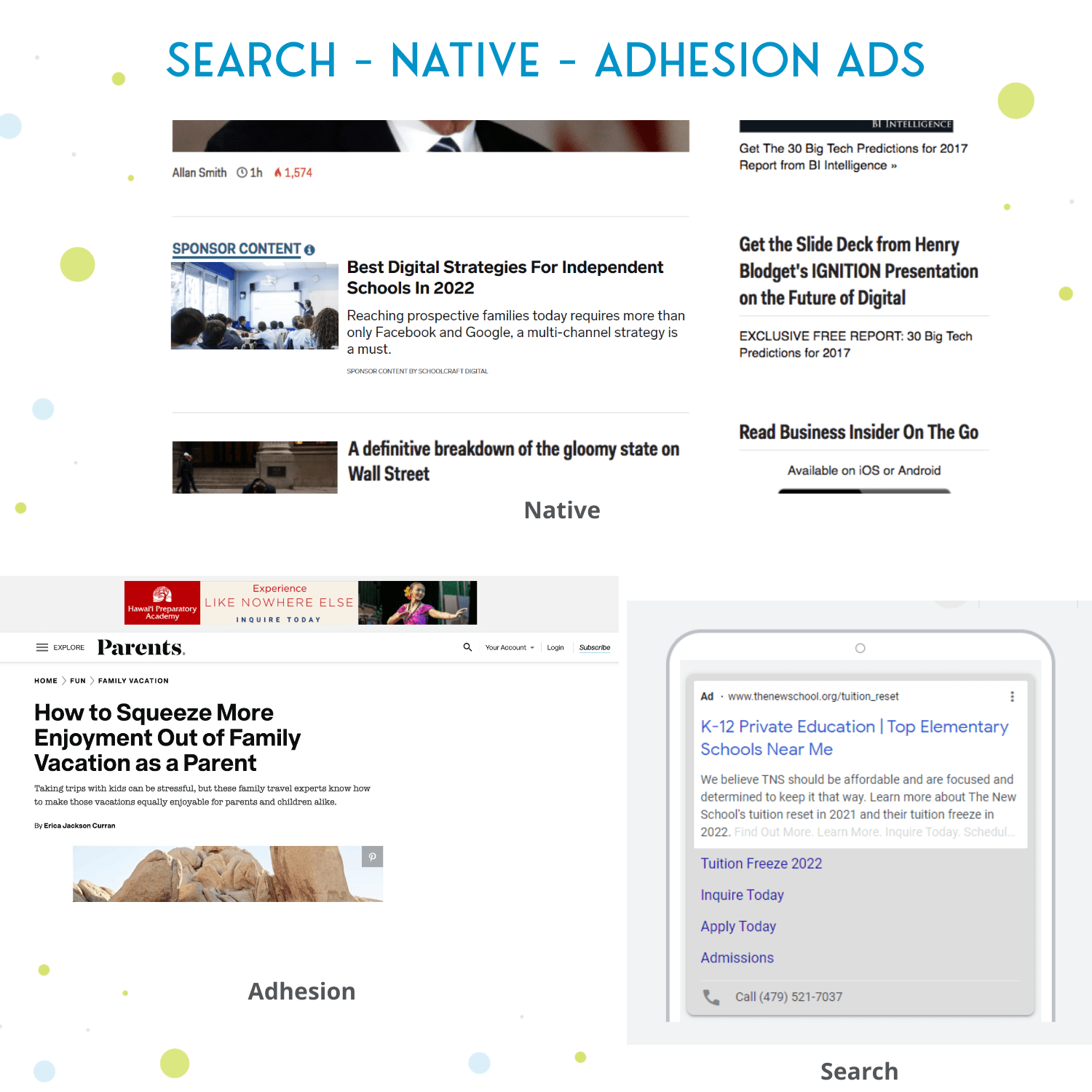 Search, Native, Adhesion Ad Examples.png