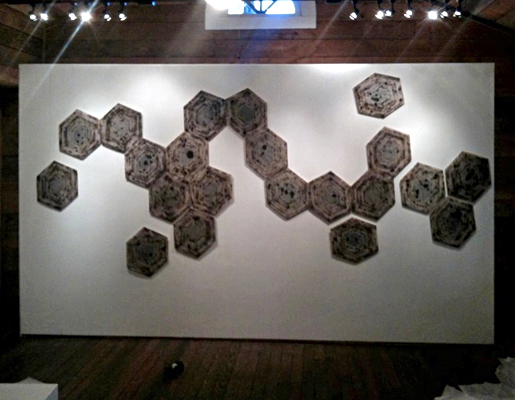  Installation composed by Owner Rhett Ryan, Gallery On The Square, Wimberly, Texas. 