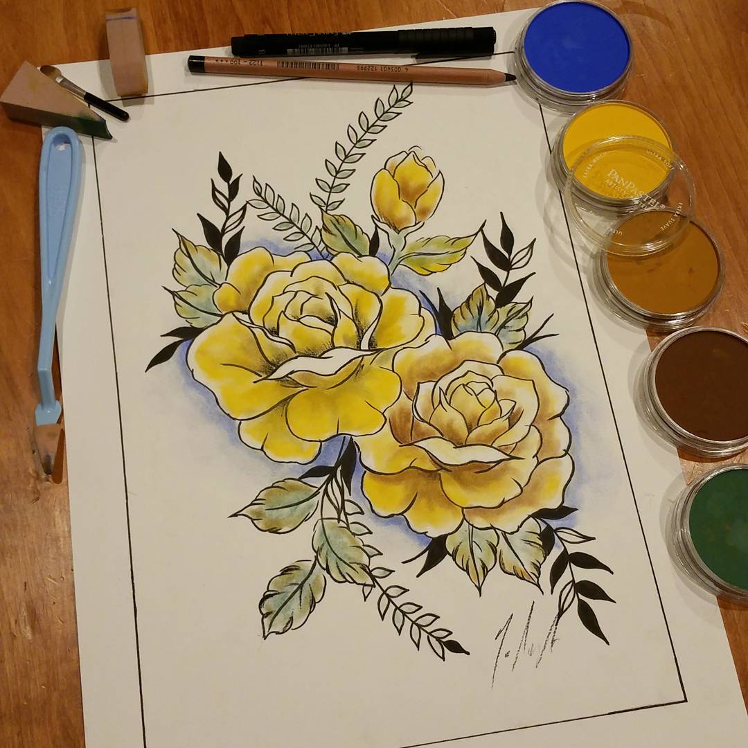 Yellow roses