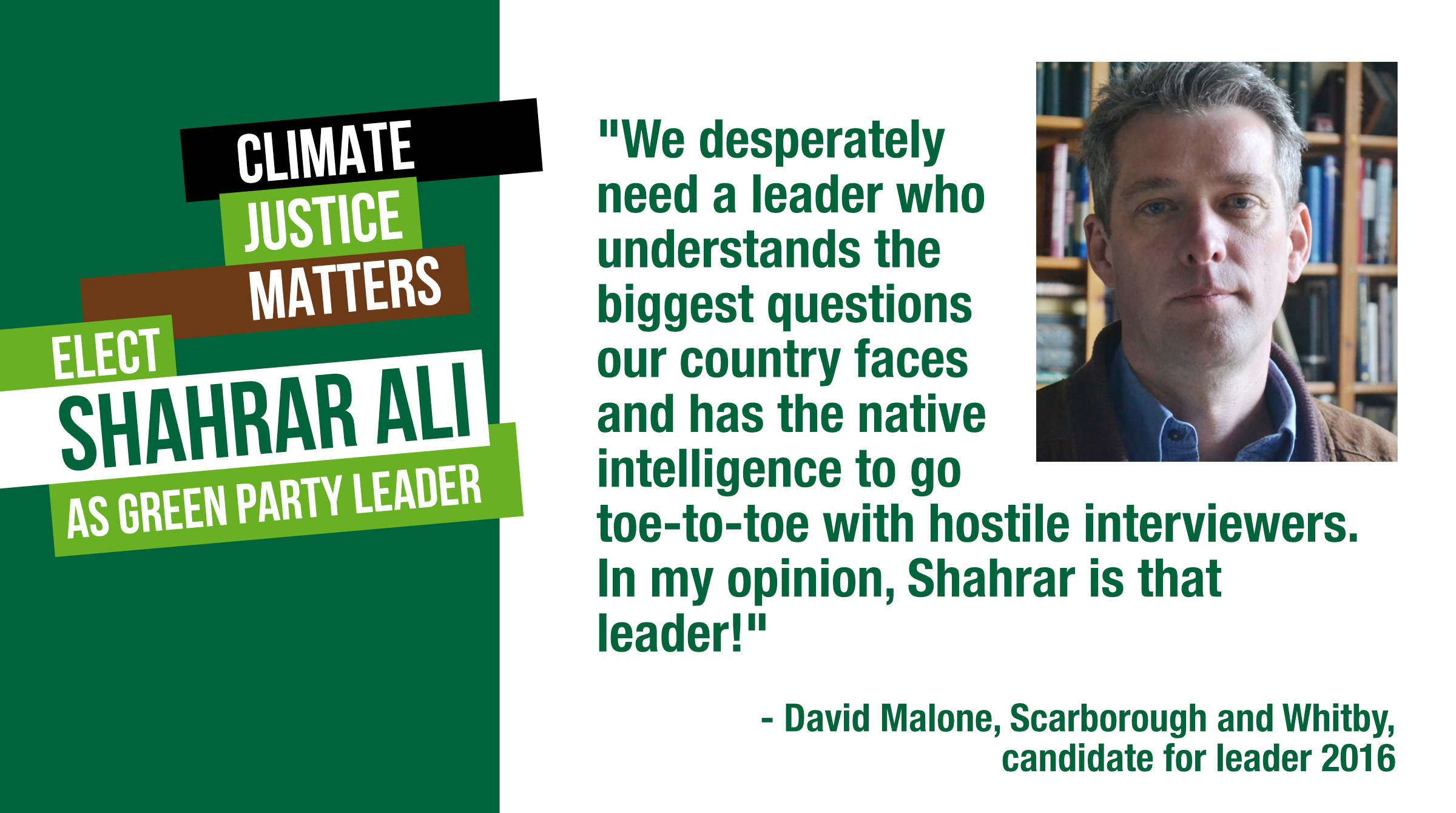 Shahrar AlI for Leader says David Malone.png