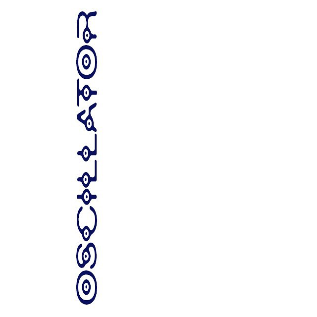 099/100
Today's bad font &quot;Oscillator&quot; doesn't know which way is up. #The100DayProject #100DaysOfBadFonts