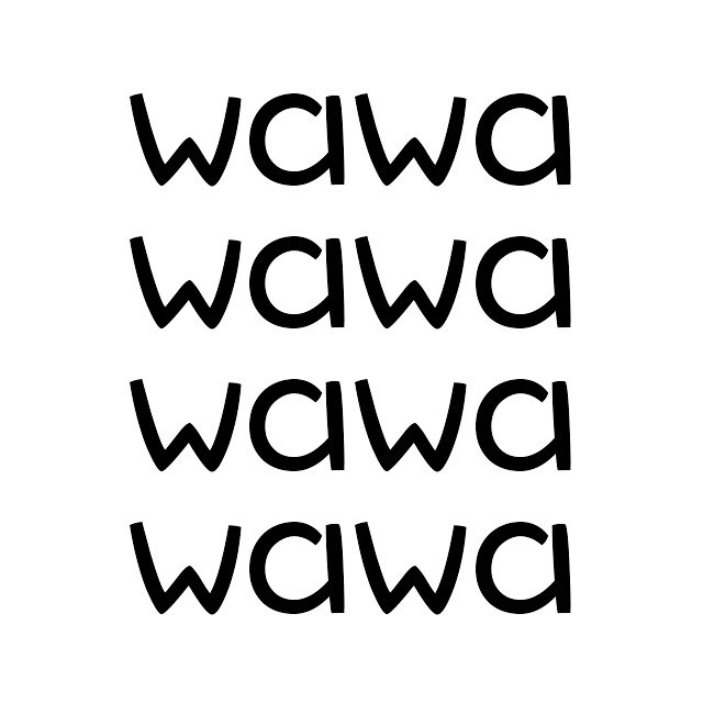 092/100
Today's bad font &quot;Wawati&quot; is wawa'ing all the way home. #The100DayProject #100DaysOfBadFonts