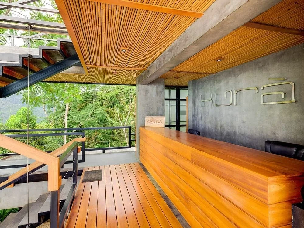 Gorgeous guest reception area at Kura, Costa Rica.