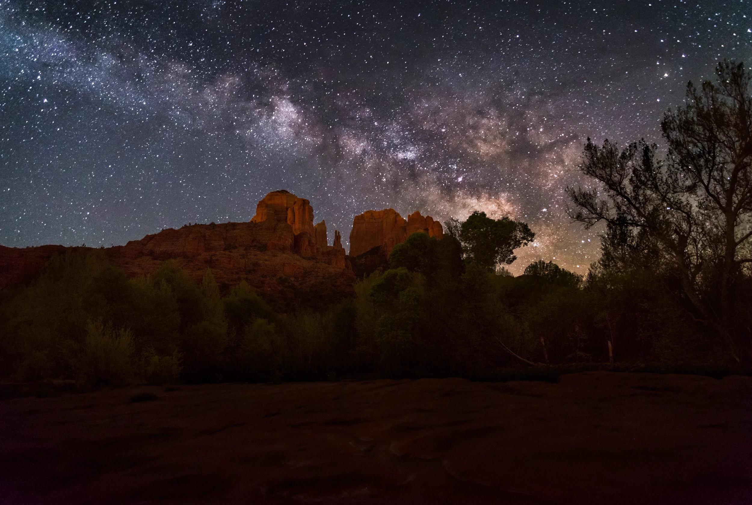 Fall Milky Way over Cathedral Rock