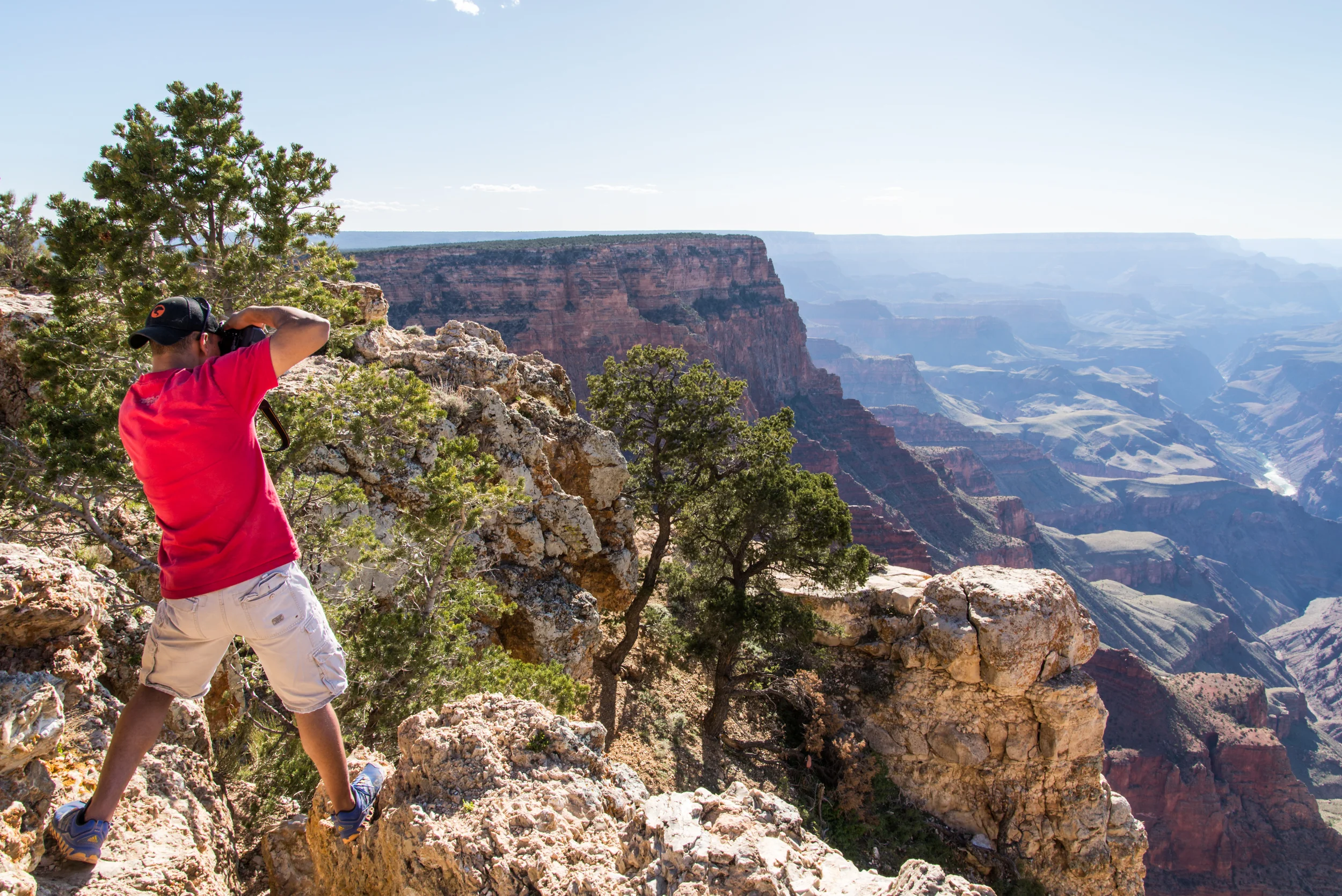 Justin Shooting the Canyon