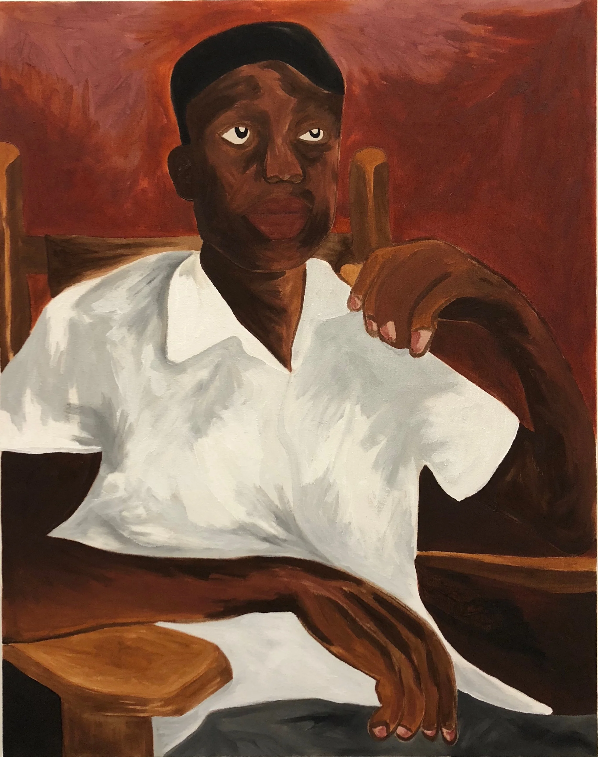 Willie Reed , 2018 Acrylic on canvas 22 x 28 inches