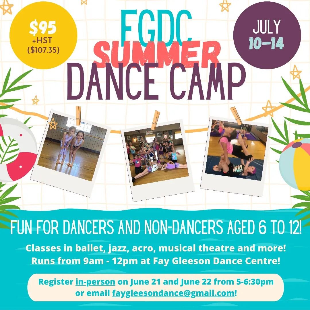 Let's dance!! Registration is open and can be done by emailing  faygleesondance@gmail.com or by DM . #fgdcdance #dancecamp #jointhefun