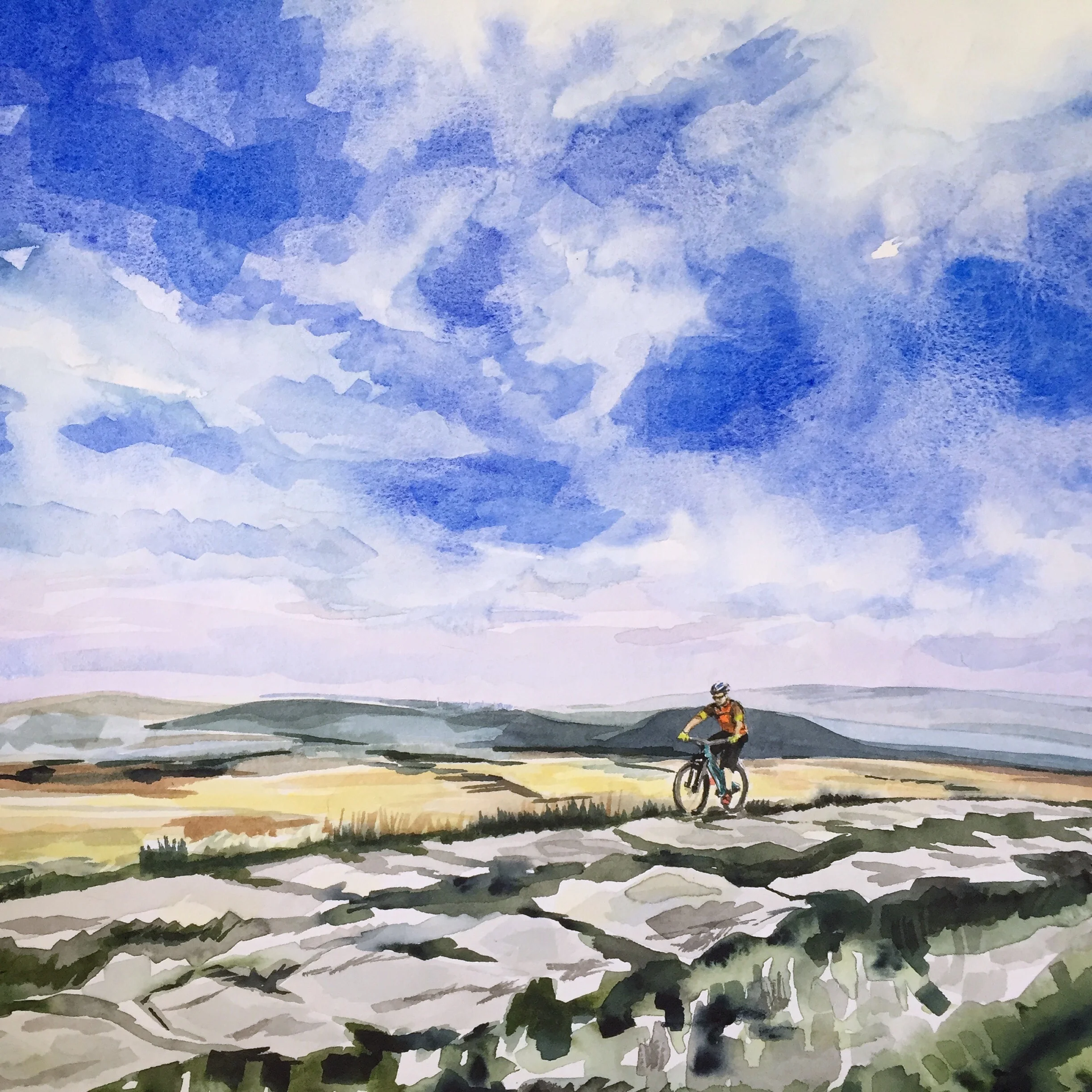 Painting Rooley Moor Road