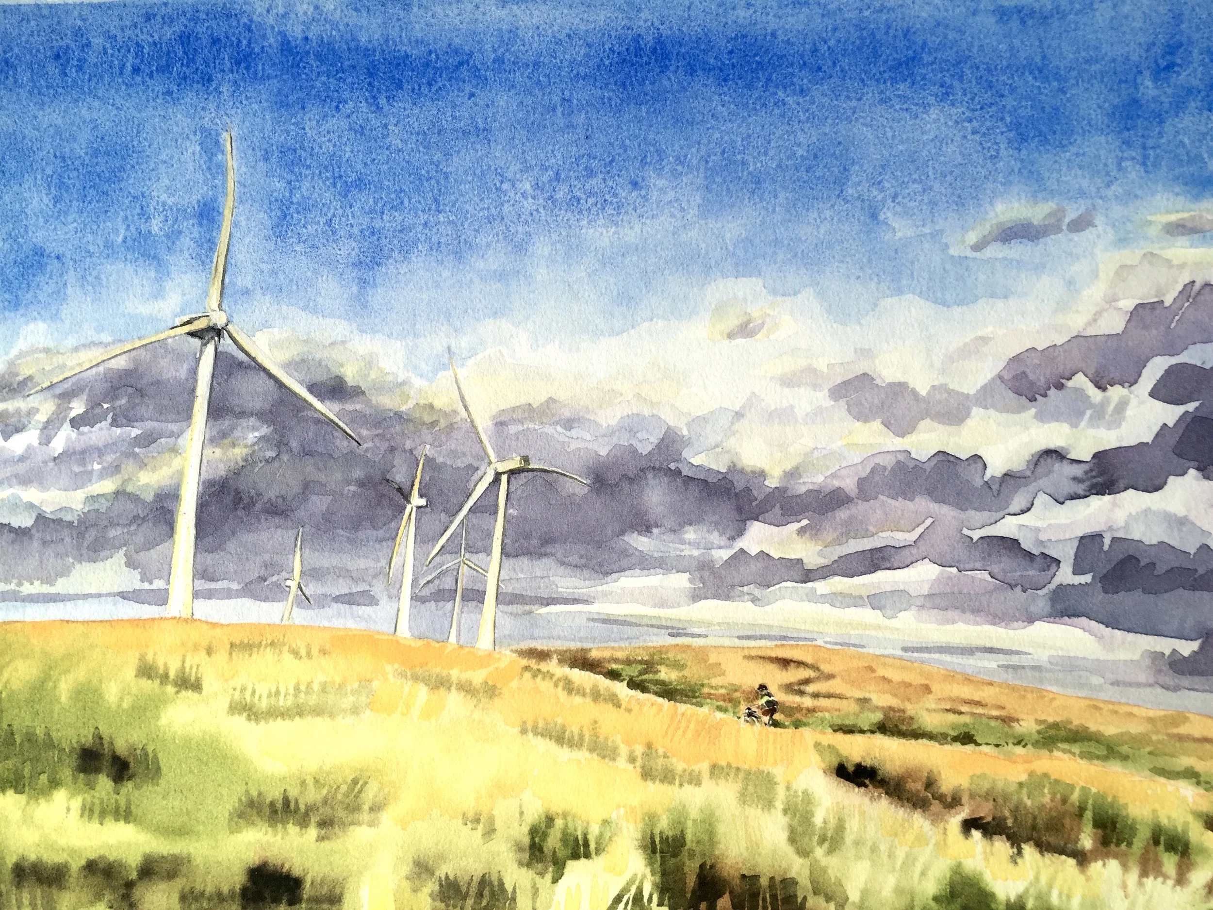 Windmills above Walsden