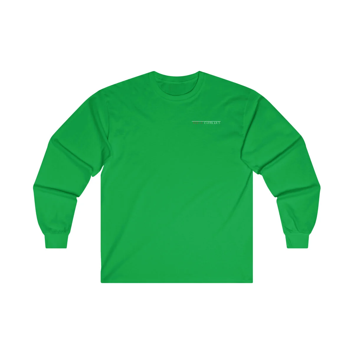 PADLOCK LOGO BIG L/S TEE / GREEN BORDER - 七分・長袖カットソー 