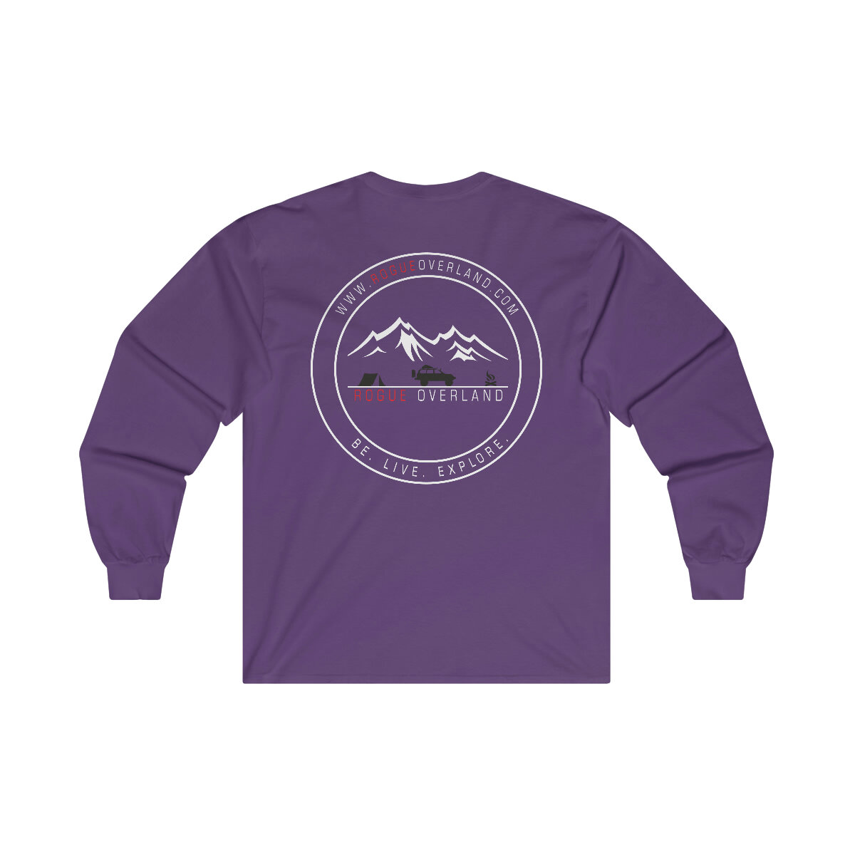 Small Line Logo & Circle Stamp Long Sleeve Tee — Rogue Overland