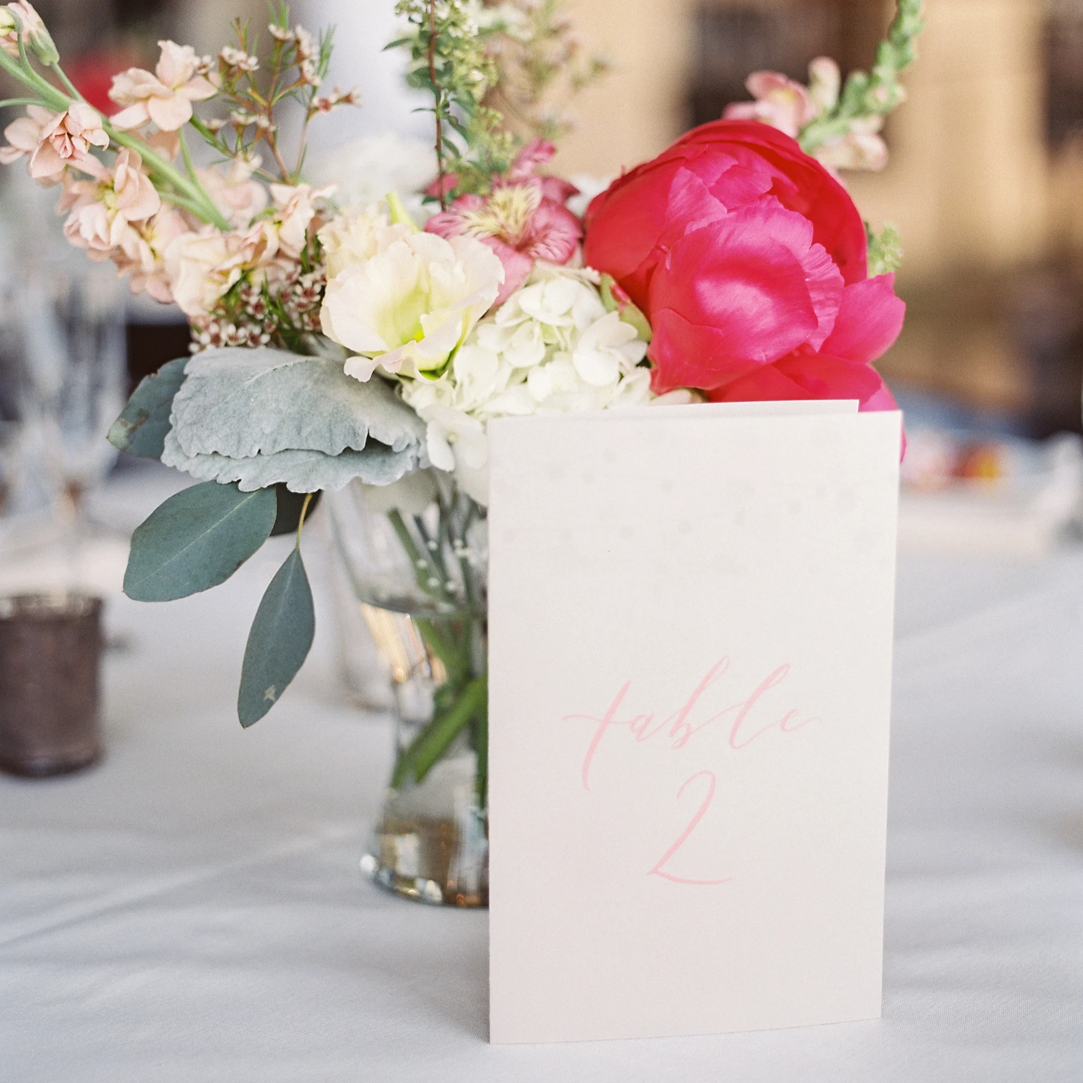 Olivia and Richard table numbers