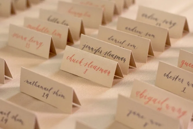 Sojourner Calligraphy | Bespoke Wedding Calligraphy