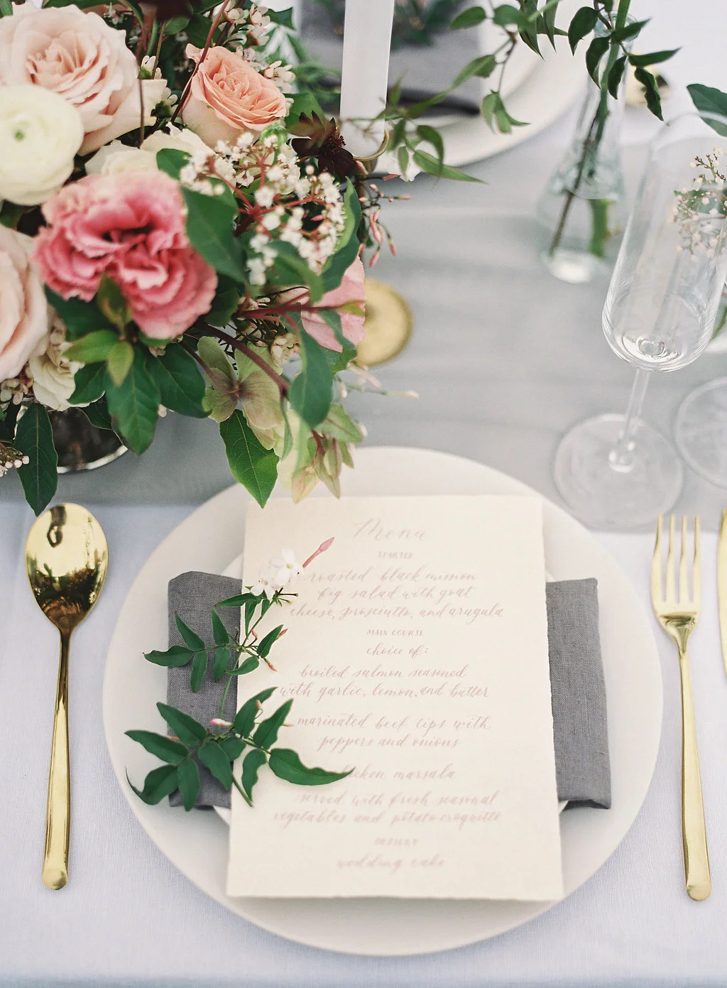 Mount Tamalpais Styled Shoot Menu