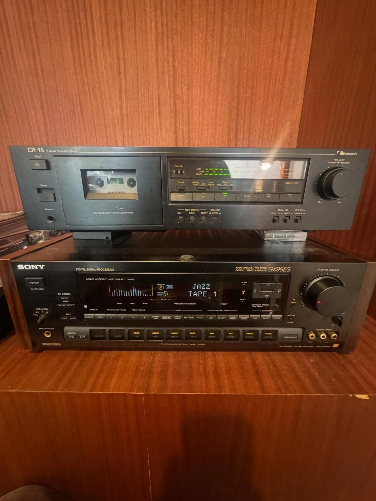 Out now Nakamichi CR-1A cassette deck.  #cassette #nakamichi #gunsnroses
