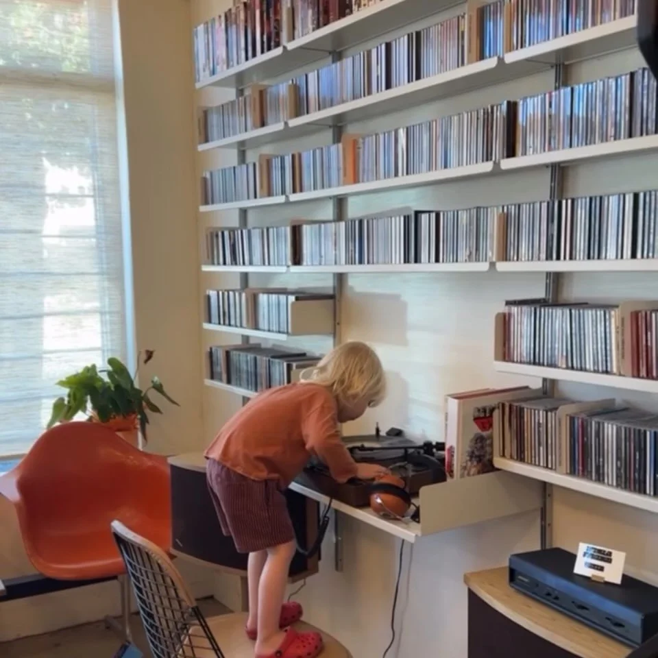 Open for the business. just put out 100 fresh used new arrivals and restocked the CD shelves.  #vinyl #recodshop #eaglerock #records