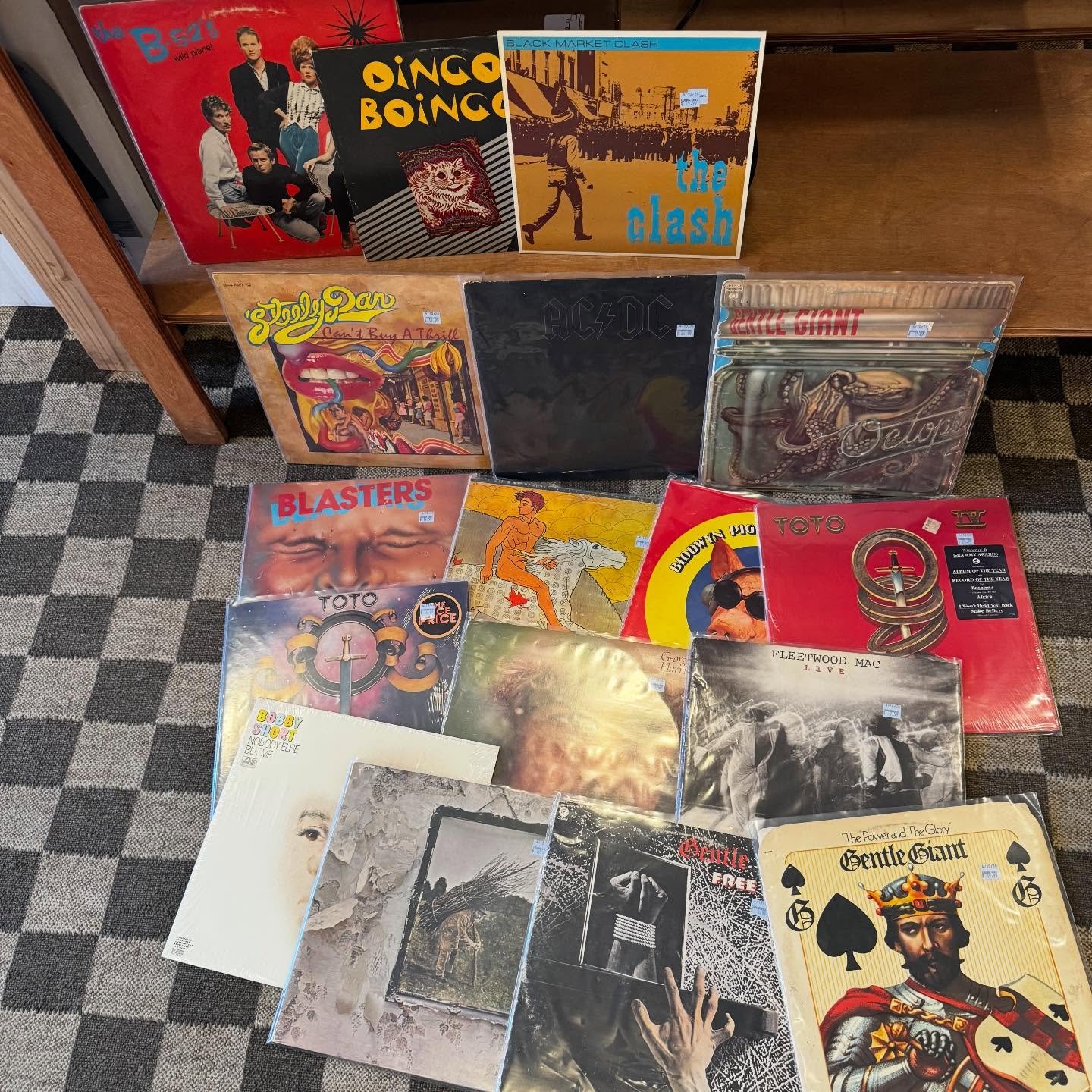 New arrivals out at 11 AM come stay dry. Come hang out! Open until 8pm.  #vinyl #records #recordshop #vinyljunkie