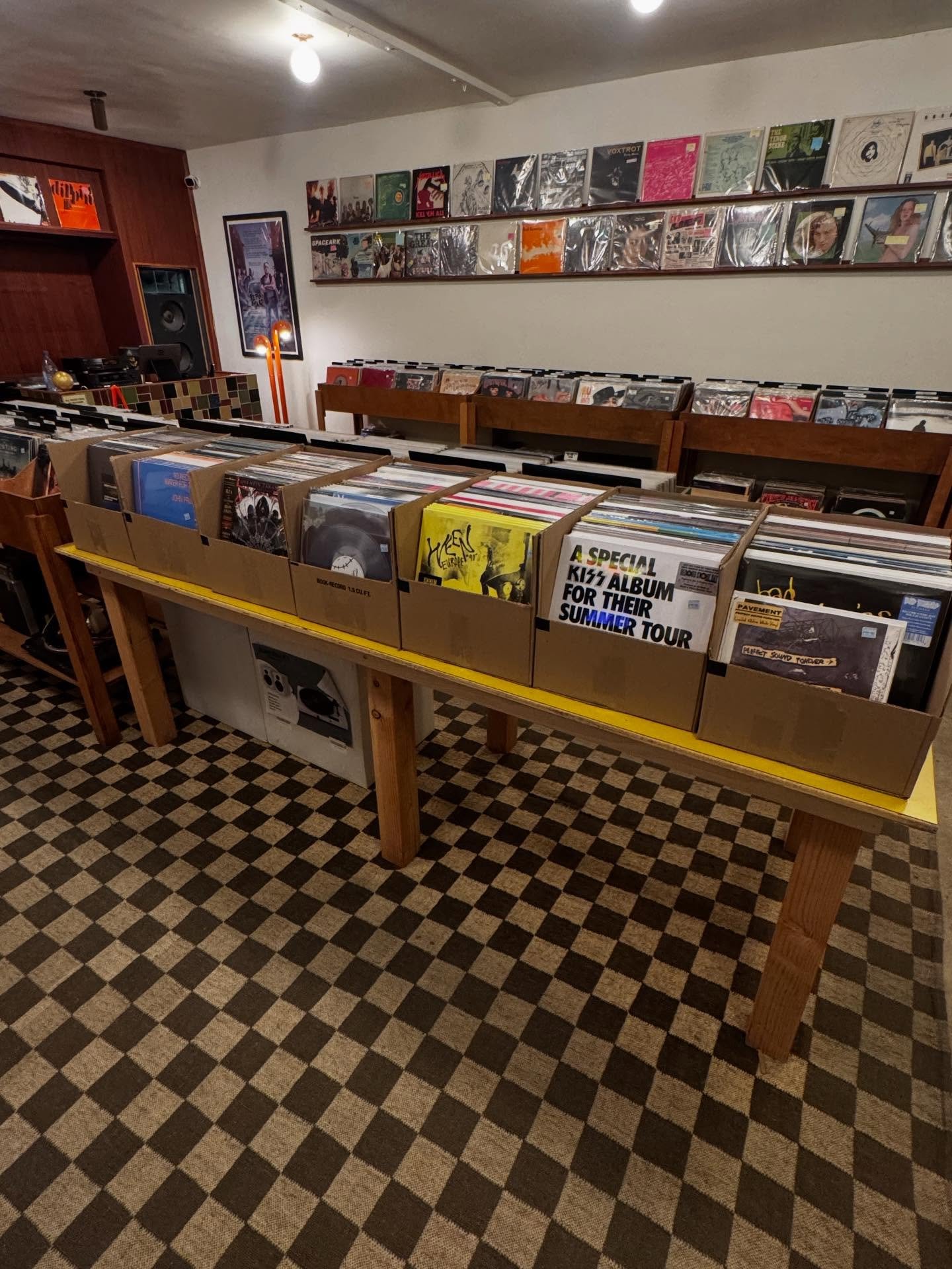 All set up for Record Store Day, see y'all at 8am.  #recordstoreday2026 #vinyl #records