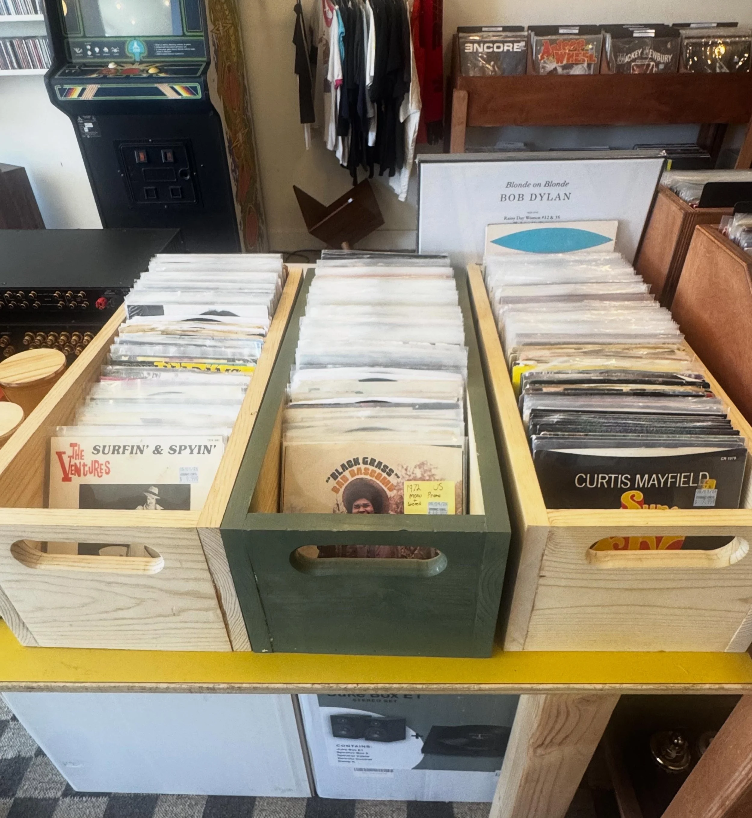 45 restock! Open until 8pm.  #vinyl #records eaglerock #recordshop