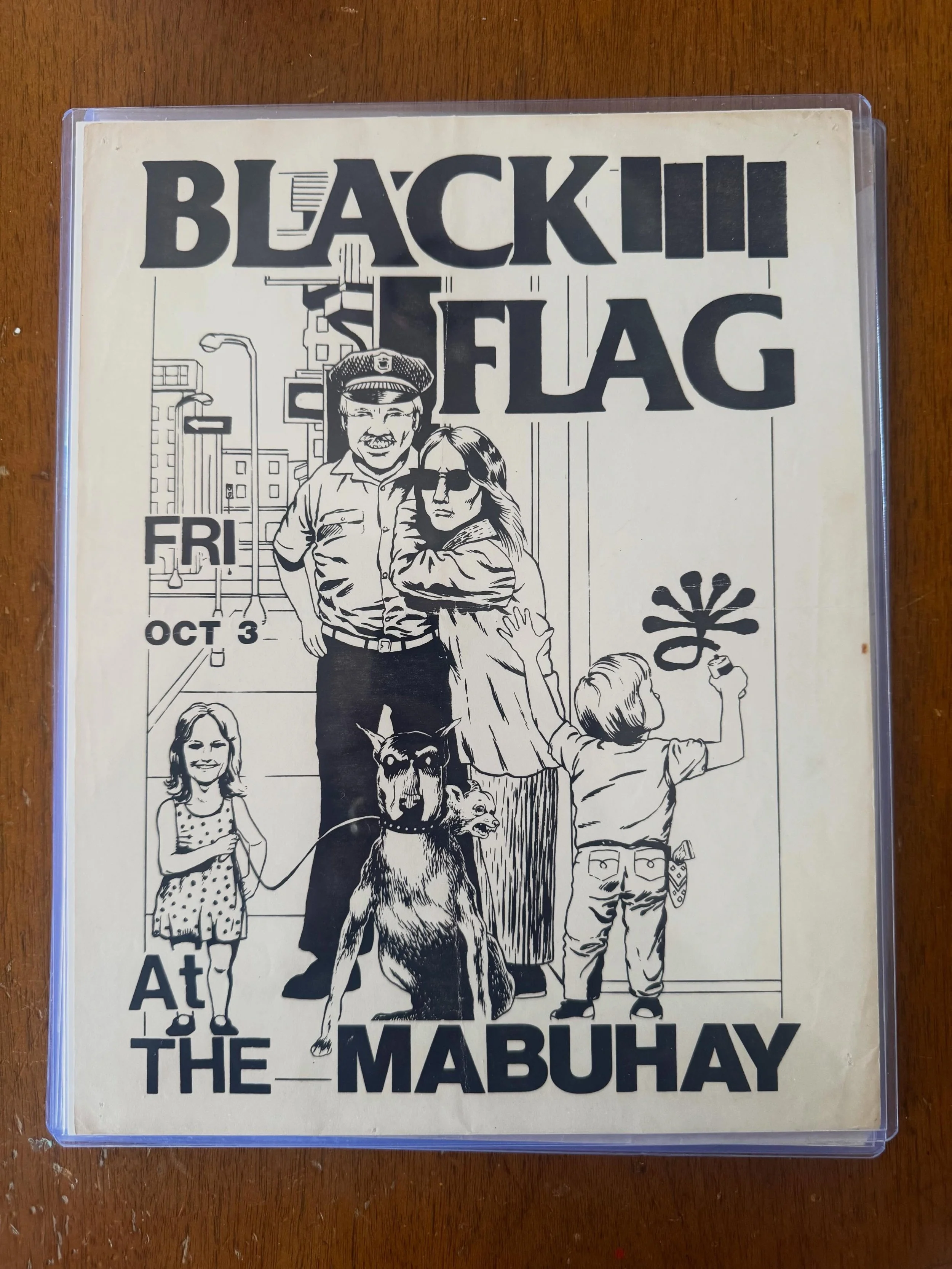 Just picked up a bunch of original punk flyers. Message me if interested.  #blackflag #raymondpettibon #vinyl #records