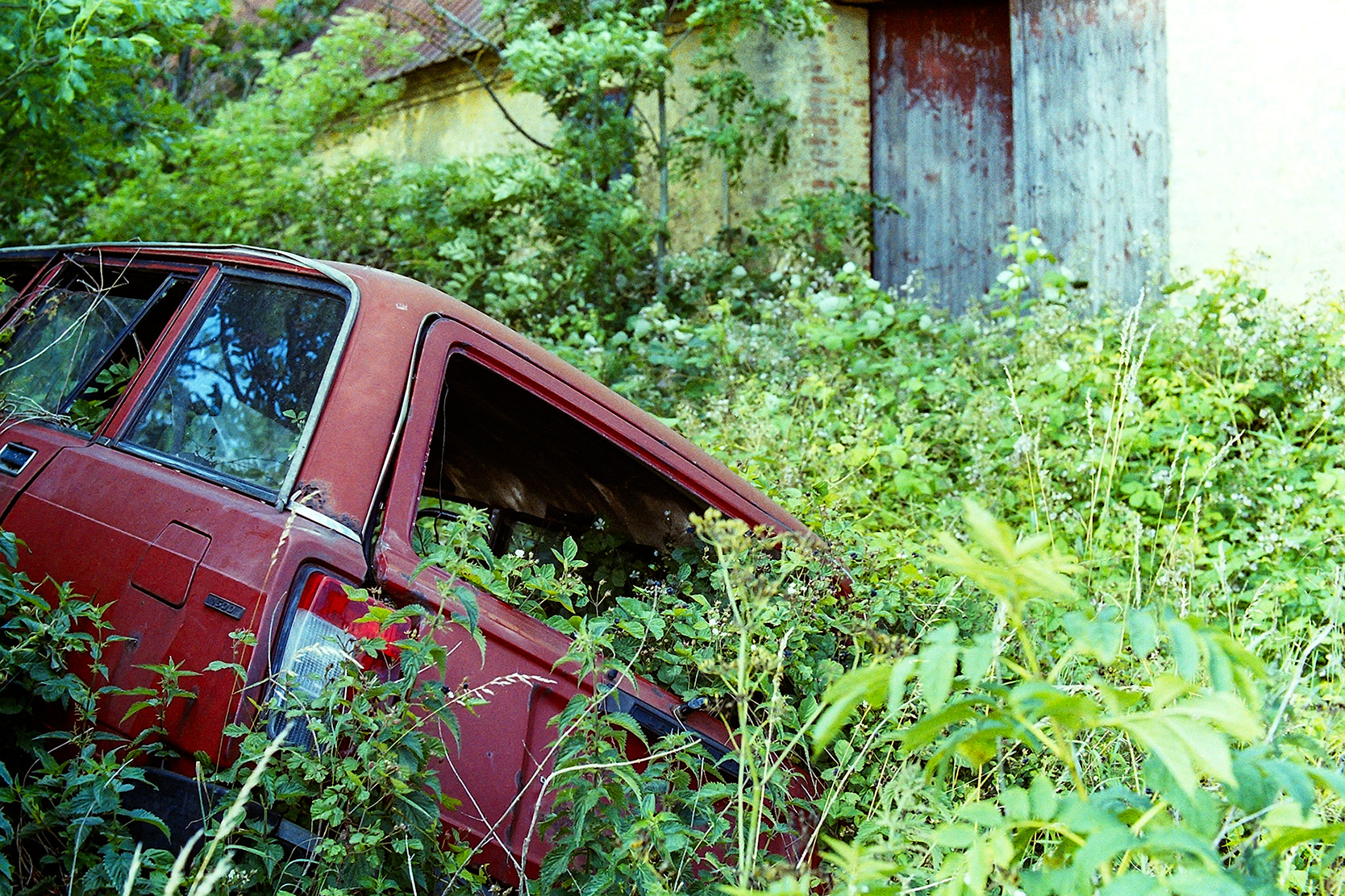 Abandoned farm house- DENMARK.&nbsp;Shot with Nikon F3 using 35mm Kodak Portra film.&nbsp;