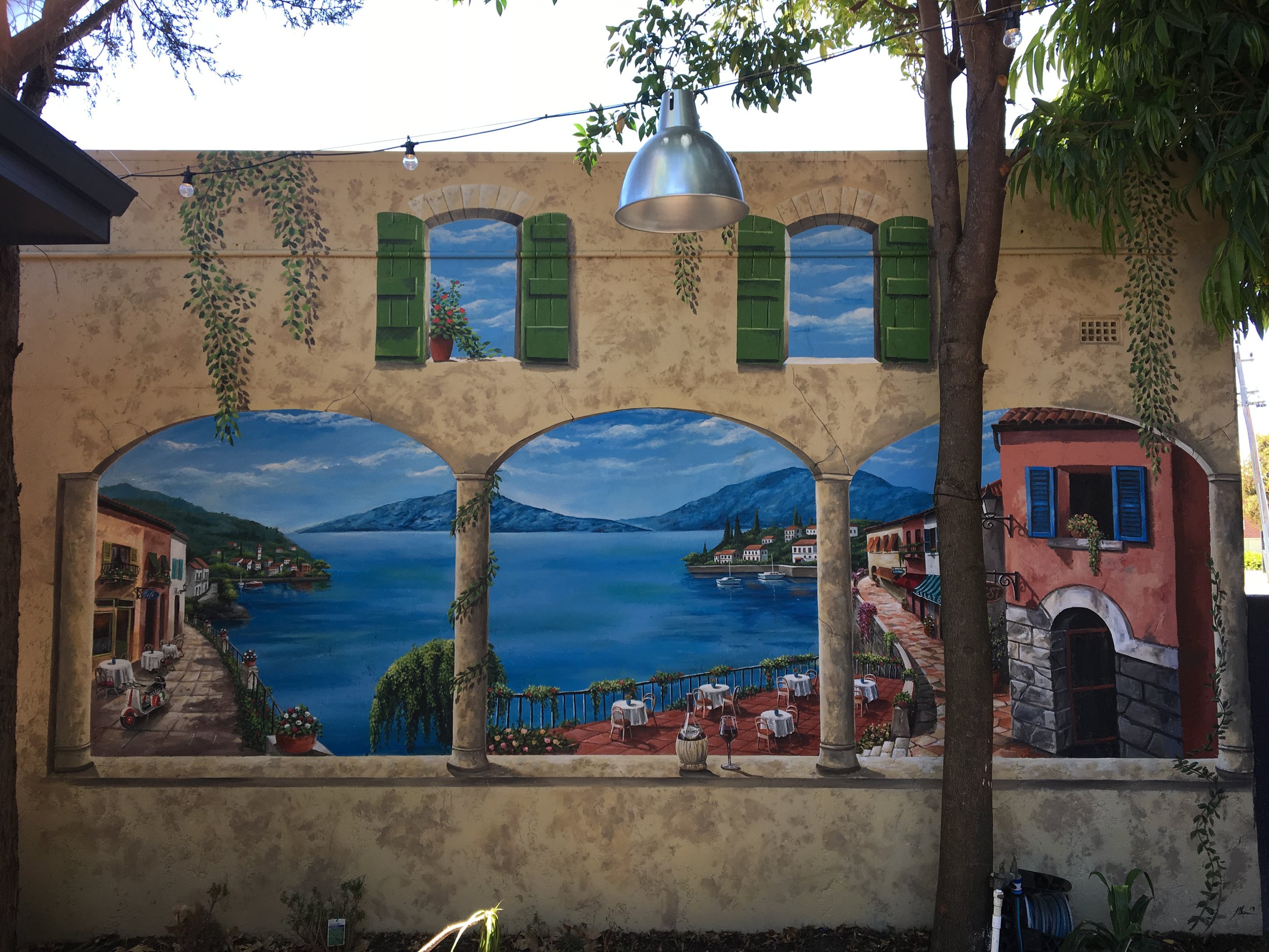 Italian Restaurant mural — Art By Destroy