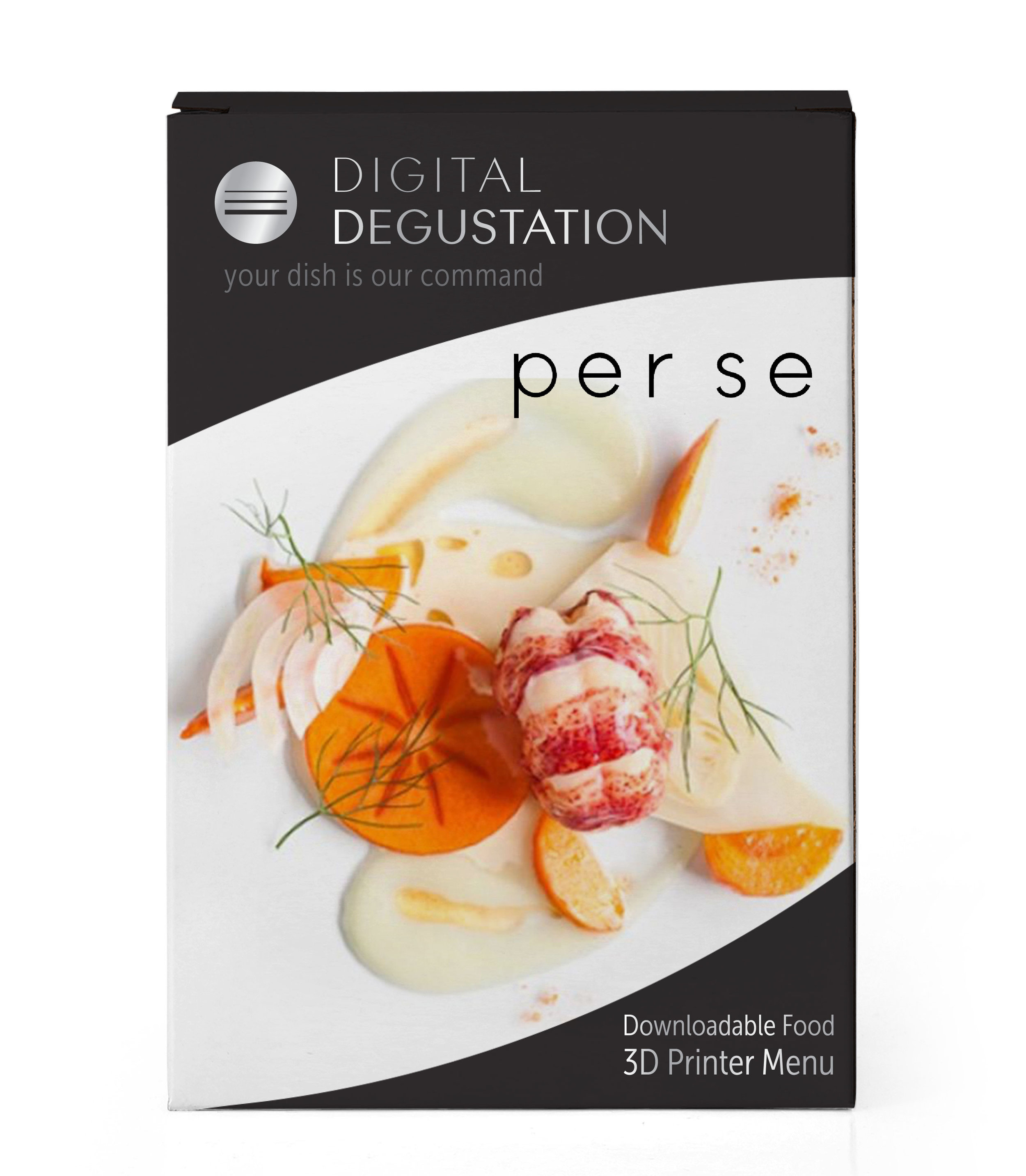 Digital Degustation Digital Degustation brings fine dining into your home. The complex flavor profiles and delicate balance of ingredients you love are no longer confined to a restaurant experience. You can recreate them at your own dining table with the touch of a button.