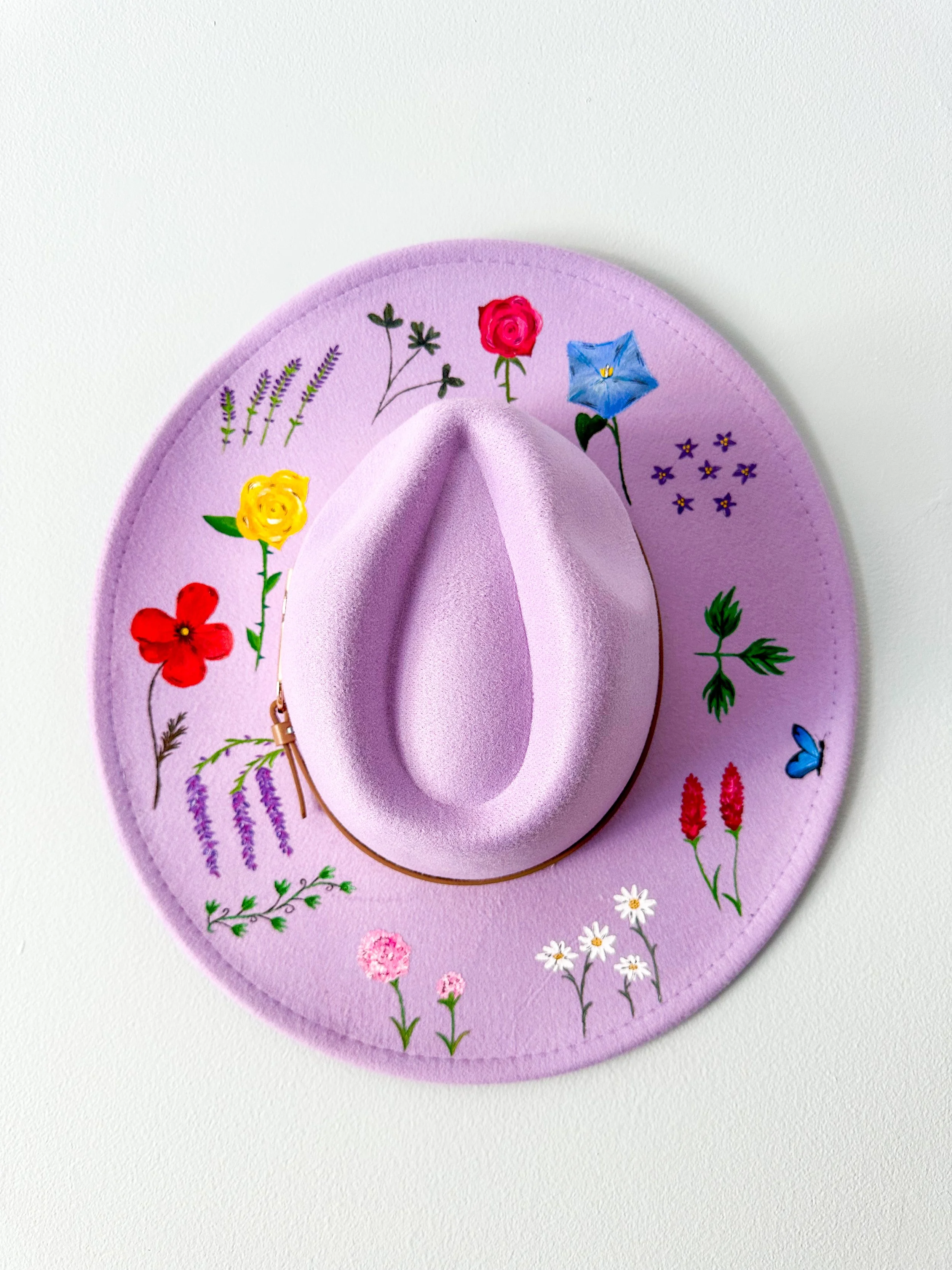 Taylor Swift "Flower Lyrics" - Hand Painted Hat