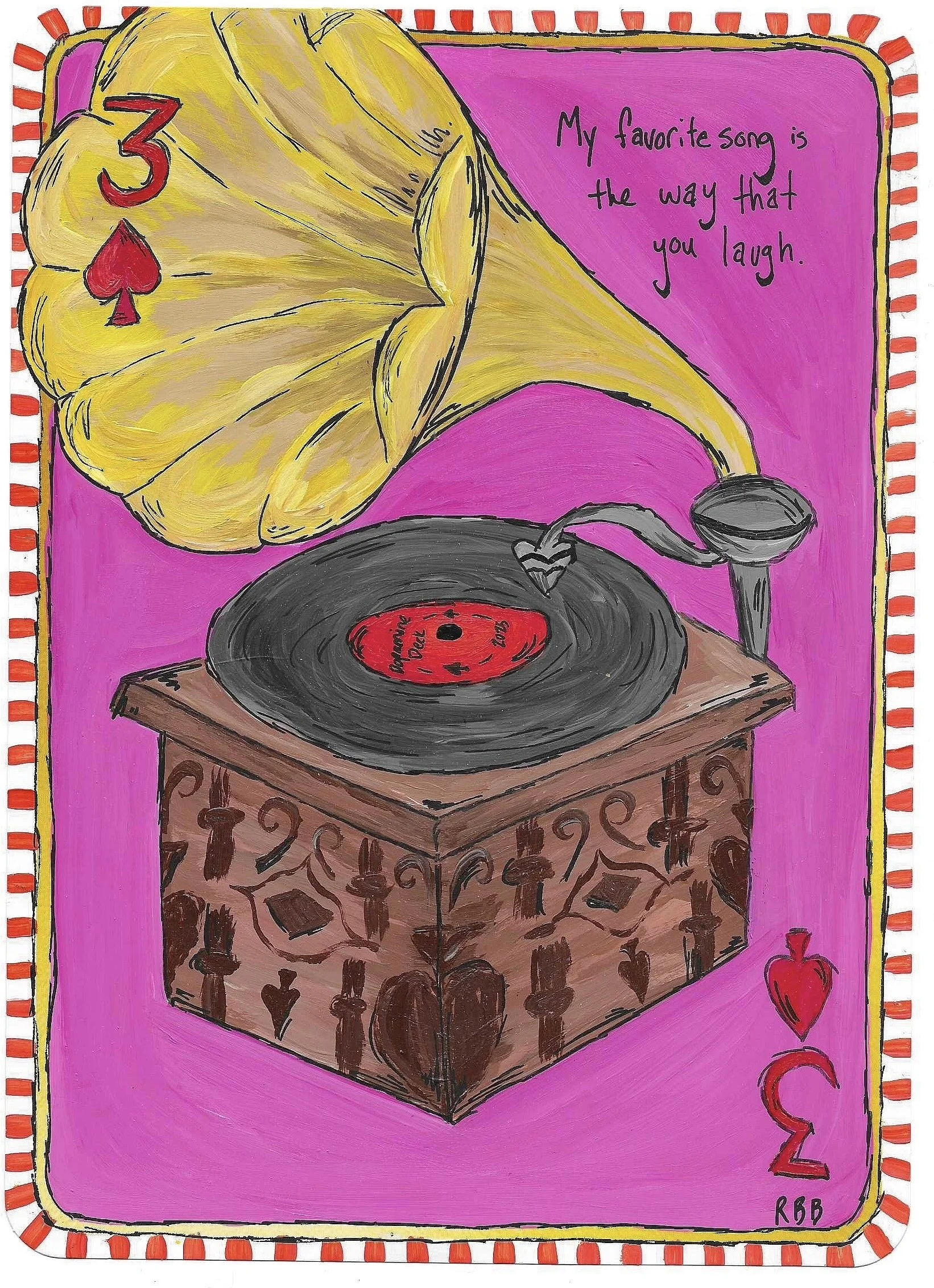 3 of Spades - Dopamine Deck